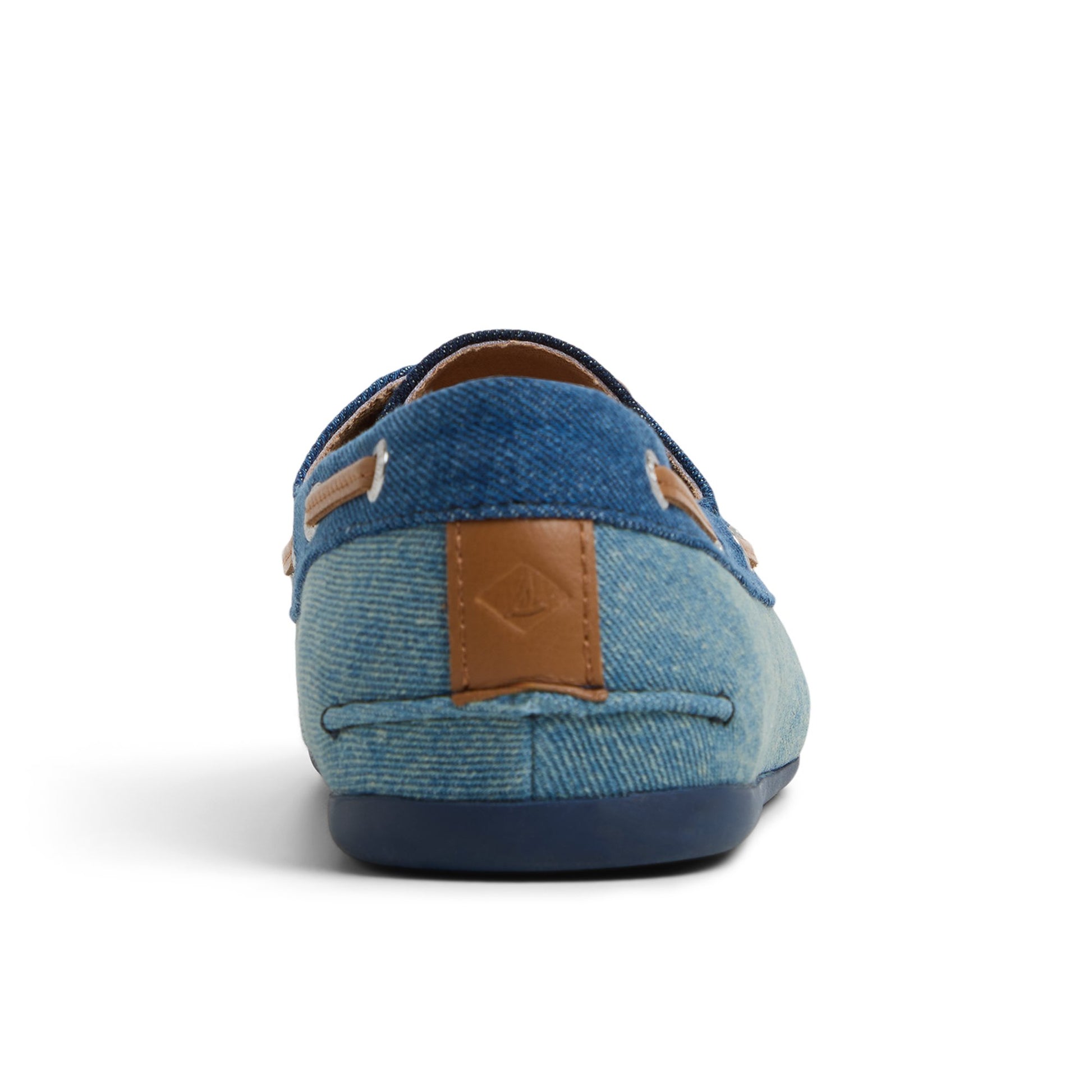 Three-quarter angle of Denim Slim Boat Shoe Boat Shoes's front side