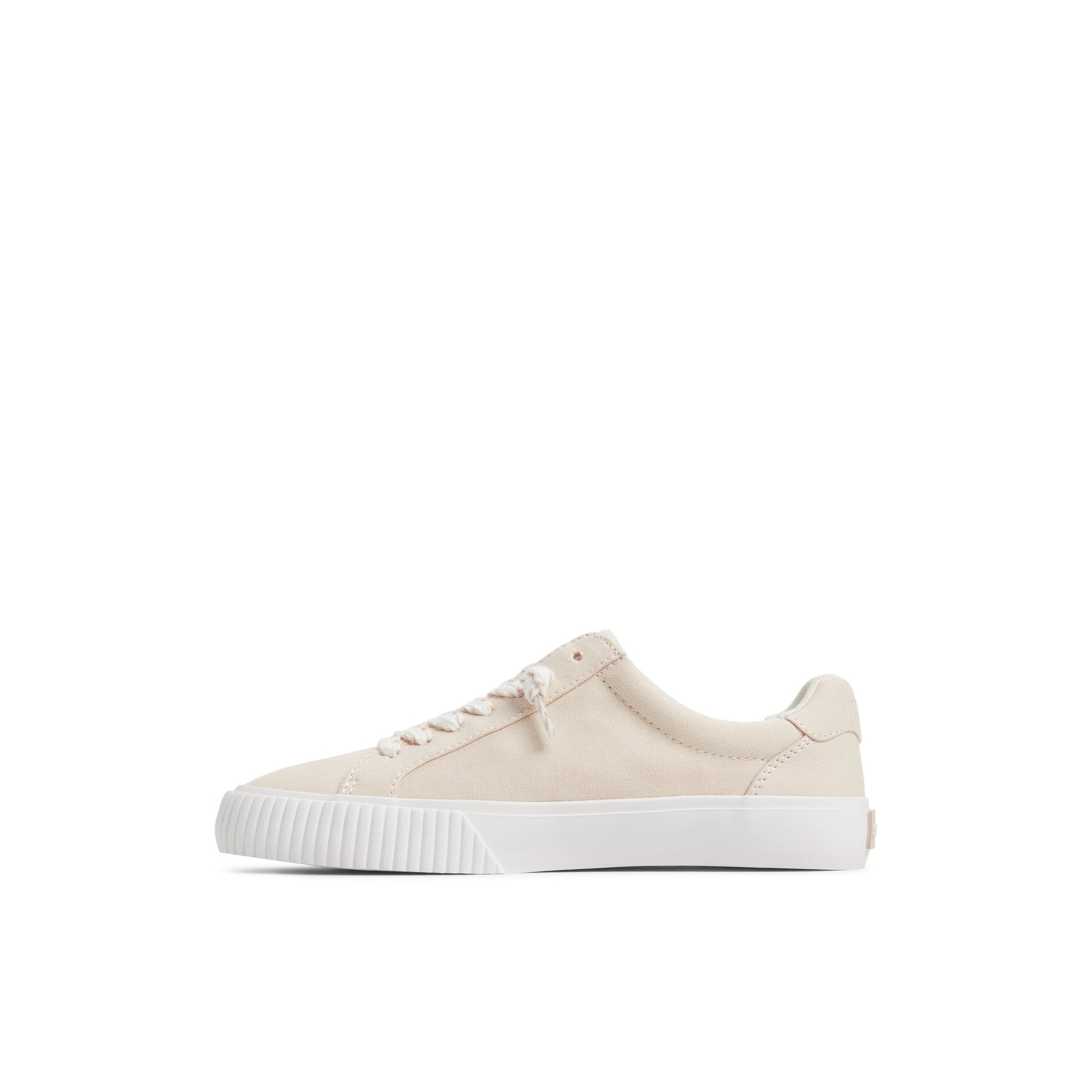 Three-quarter angle of Light Pink Bermuda Lace to Toe Sneakers Low Top Sneakers's back side