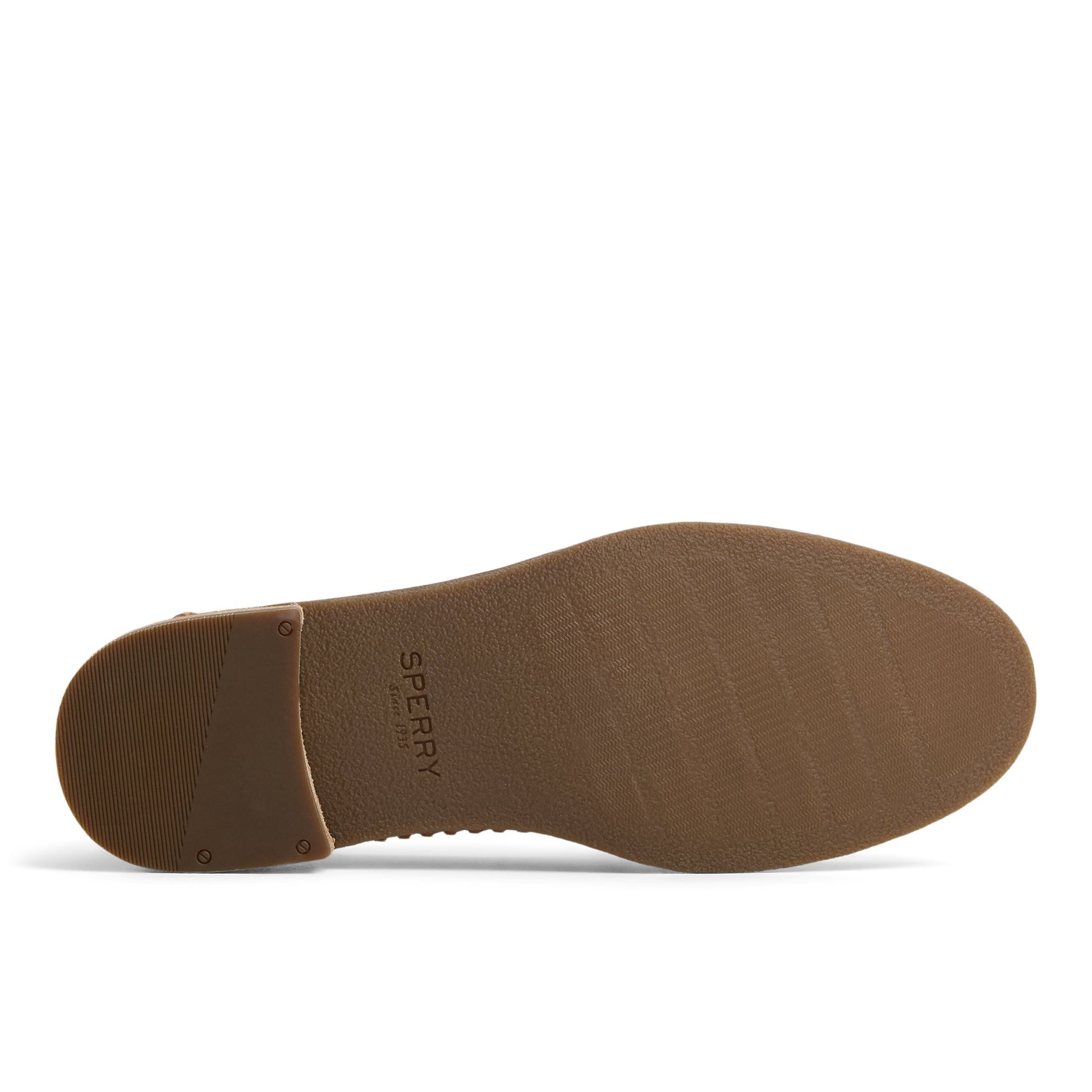 Close-up of the Tan Seaport Woven Loafer Loafers