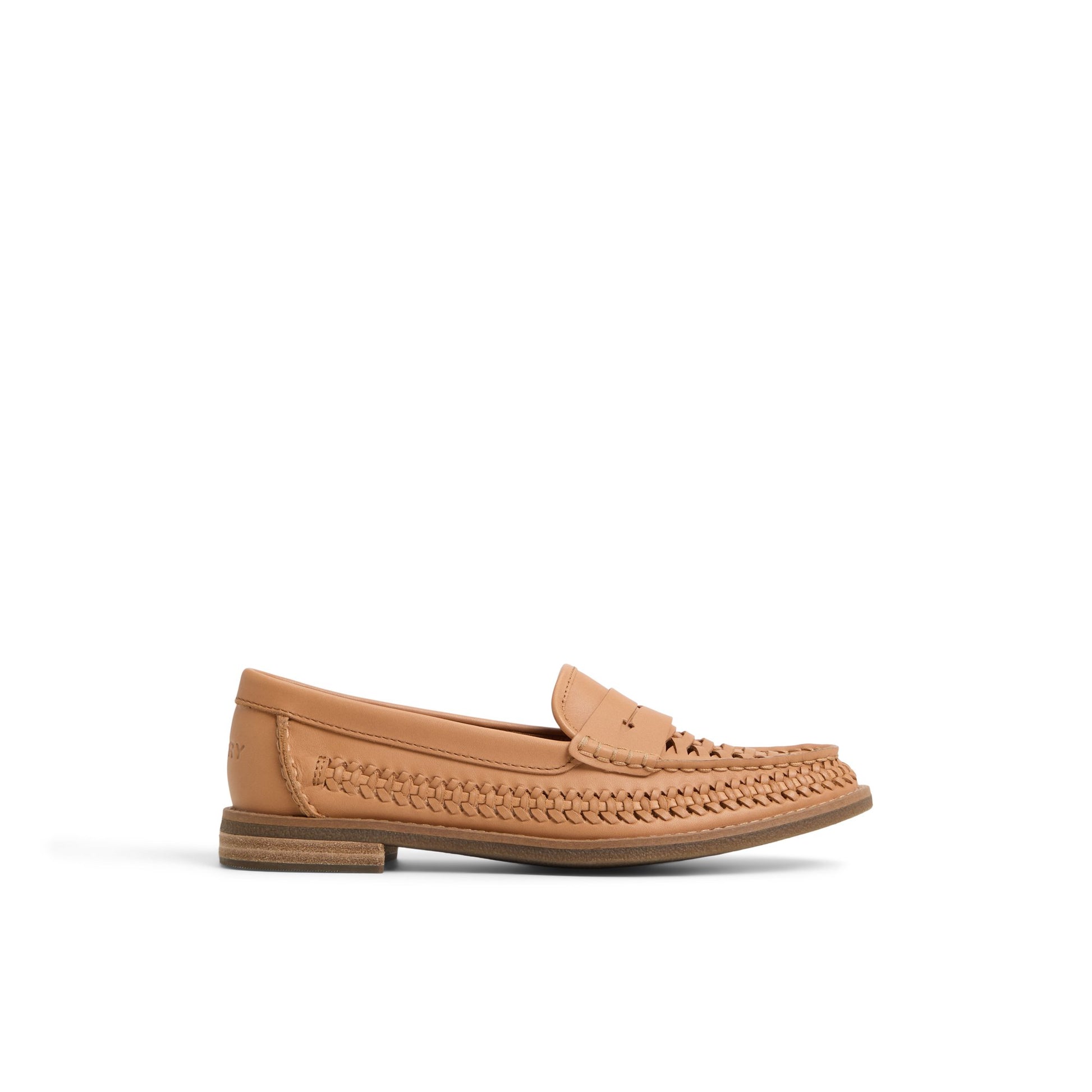 Main View of Tan Seaport Woven Loafer Loafers for Womens