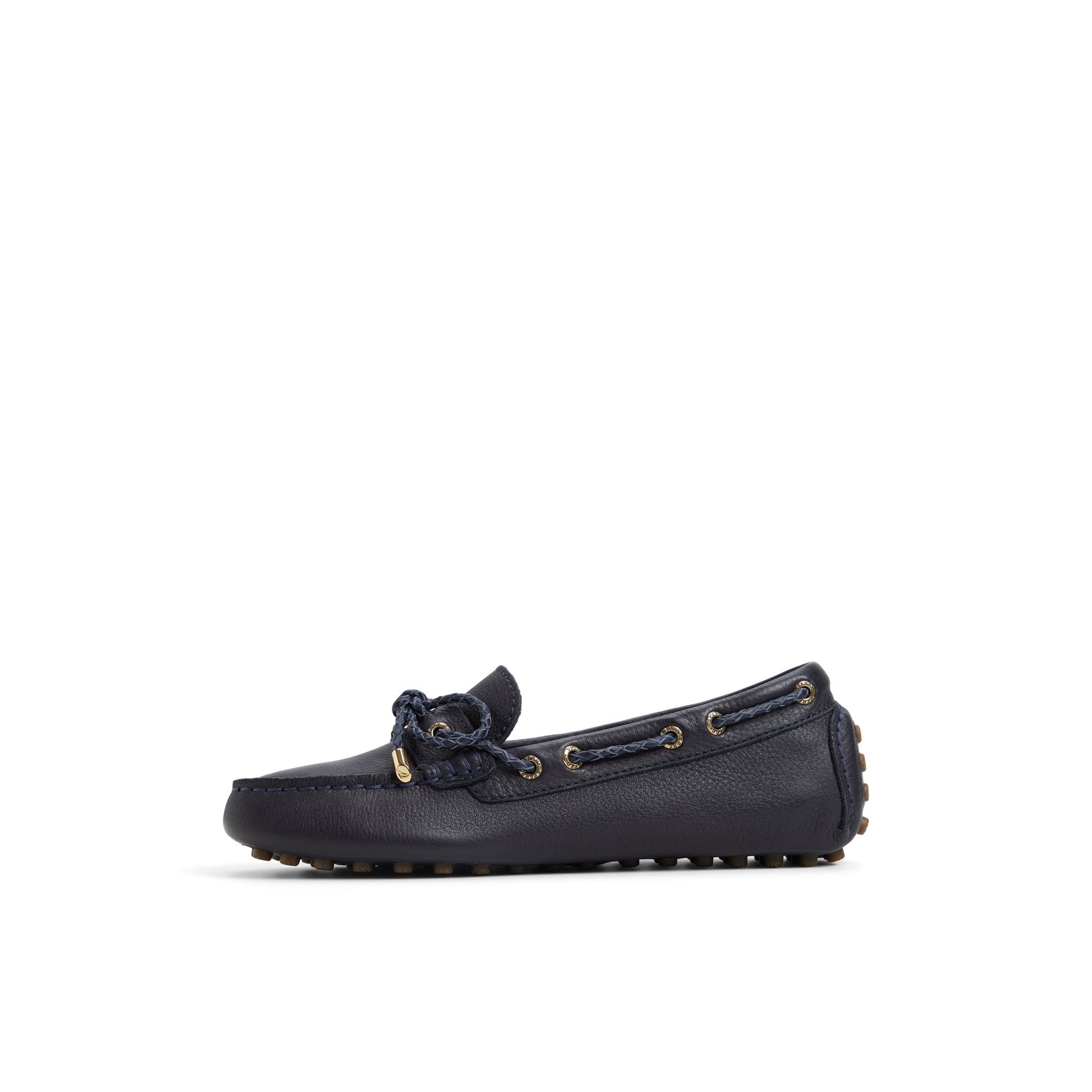 Three-quarter angle of Navy Gold Cup™ Driver Loafer Loafers's back side
