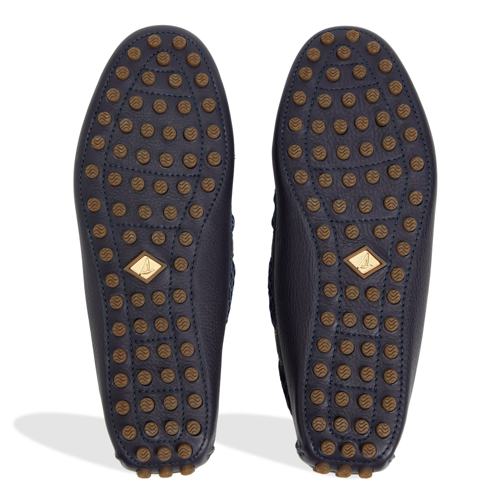 Close-up of the Navy Gold Cup™ Driver Loafer Loafers