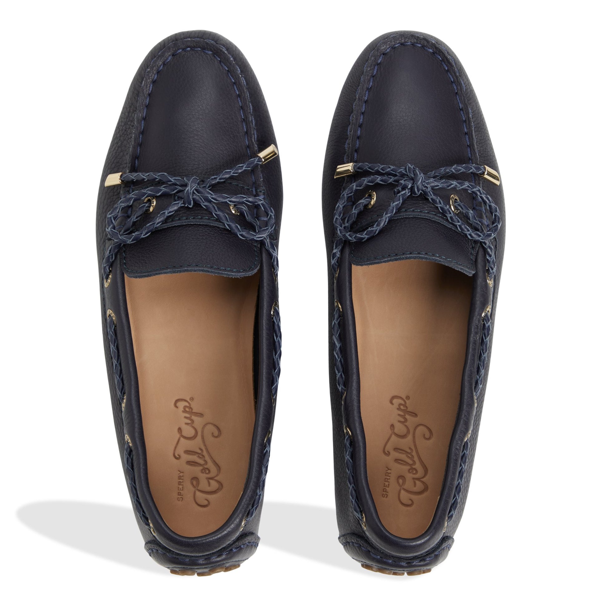Top-down view of the Navy Gold Cup™ Driver Loafer Loafers