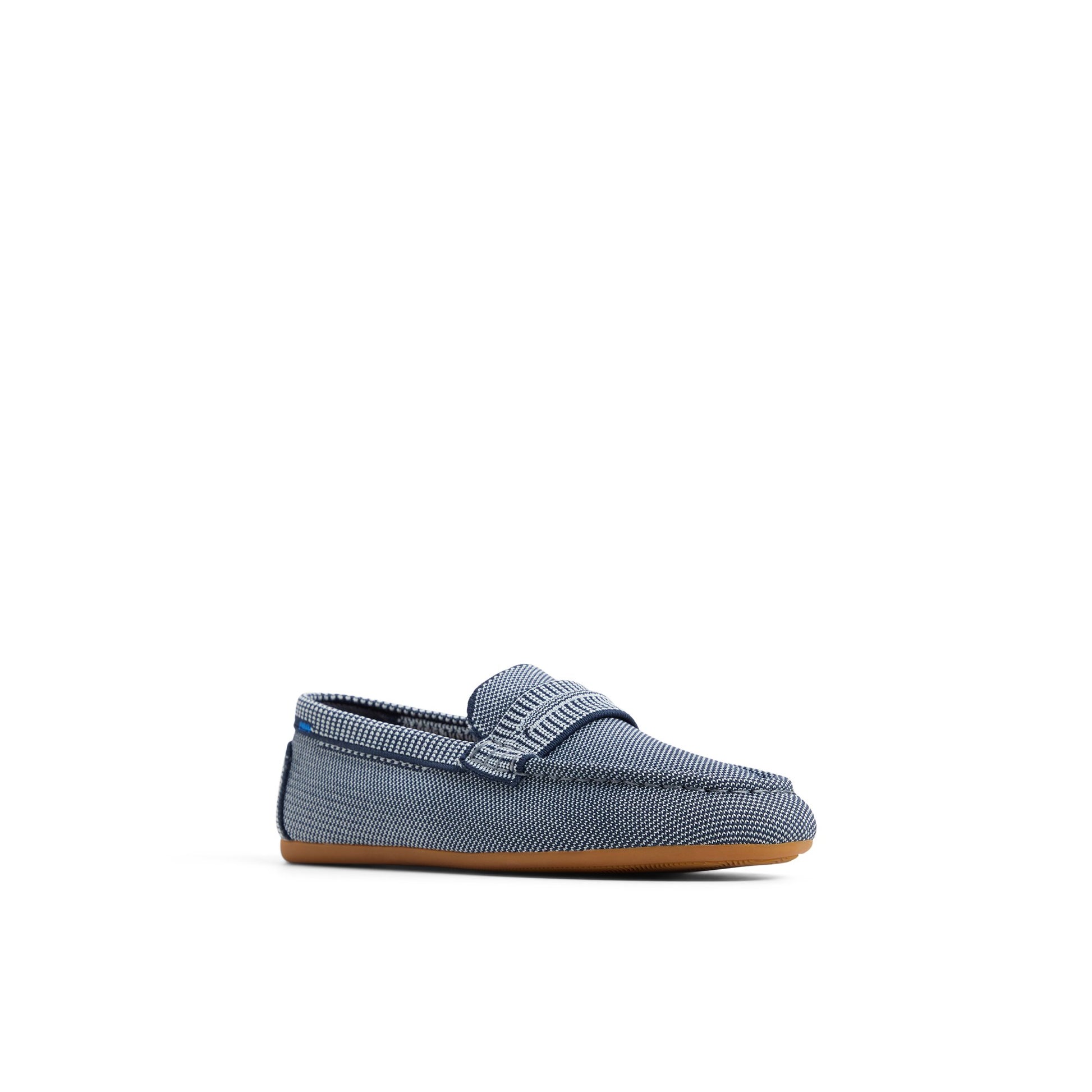 Side view of Blue Multi Slim Loafer Loafers
