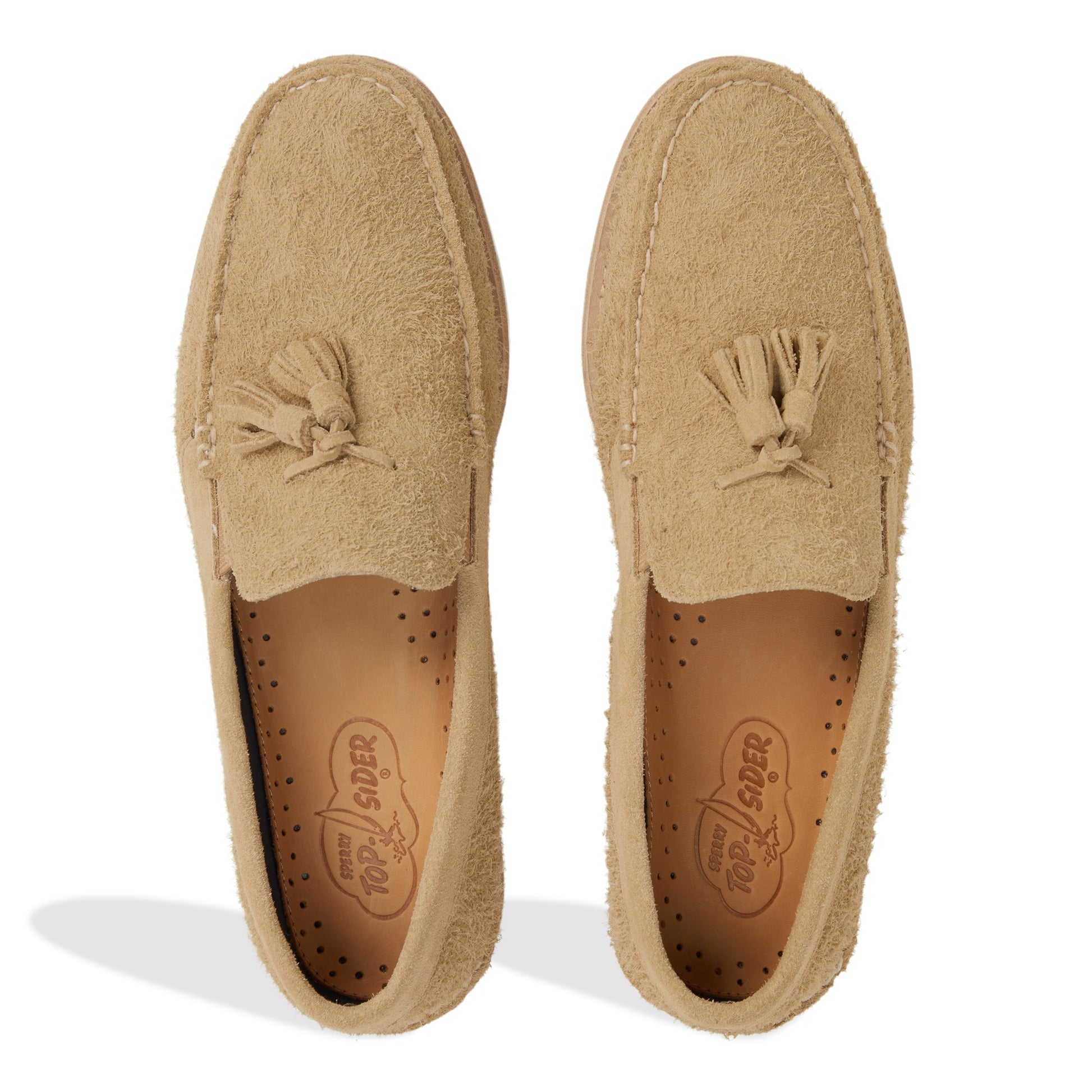 Top-down view of the Sand Authentic Original™ Tassel Loafer Boat Shoes