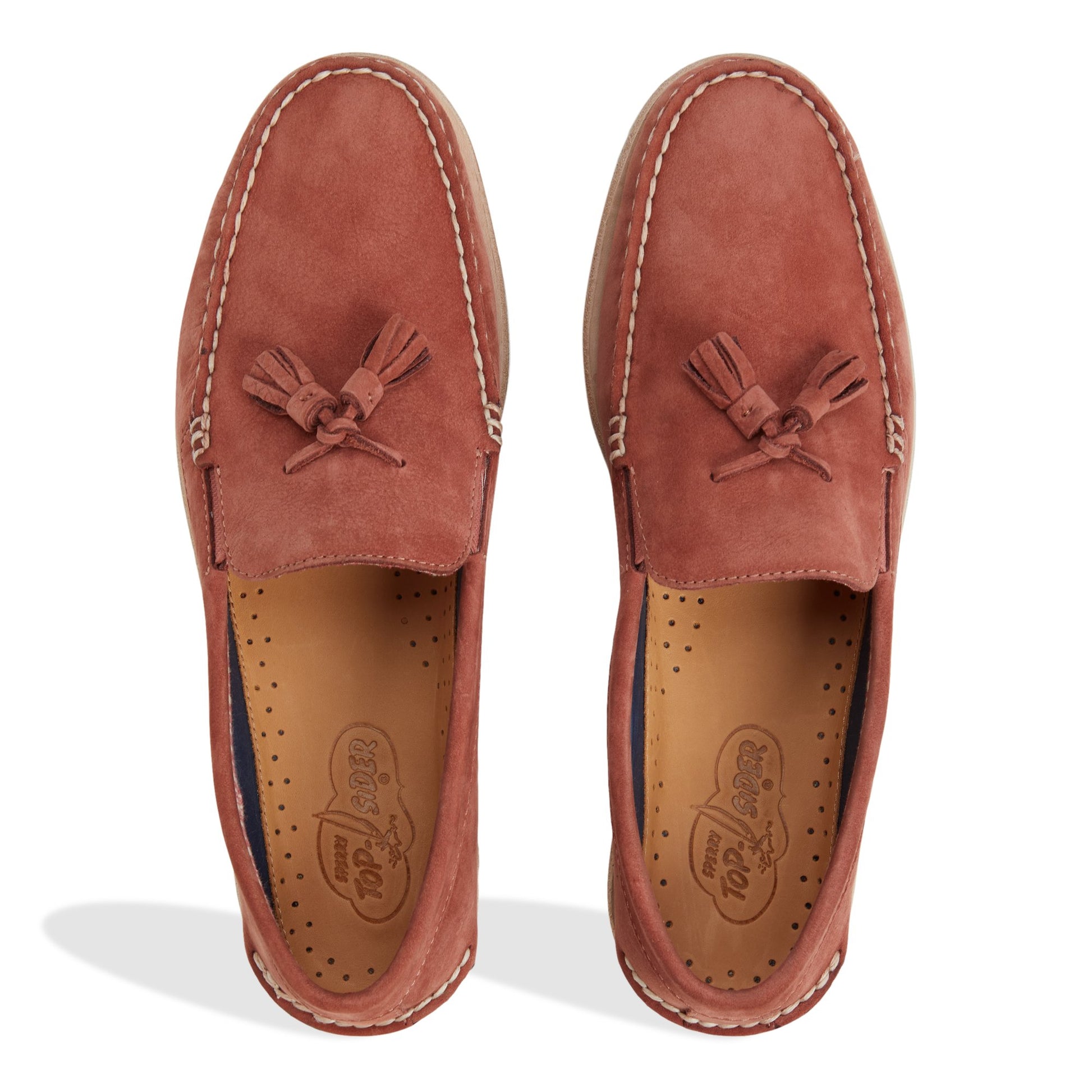 Top-down view of the Red Authentic Original™ Tassel Loafer Boat Shoes