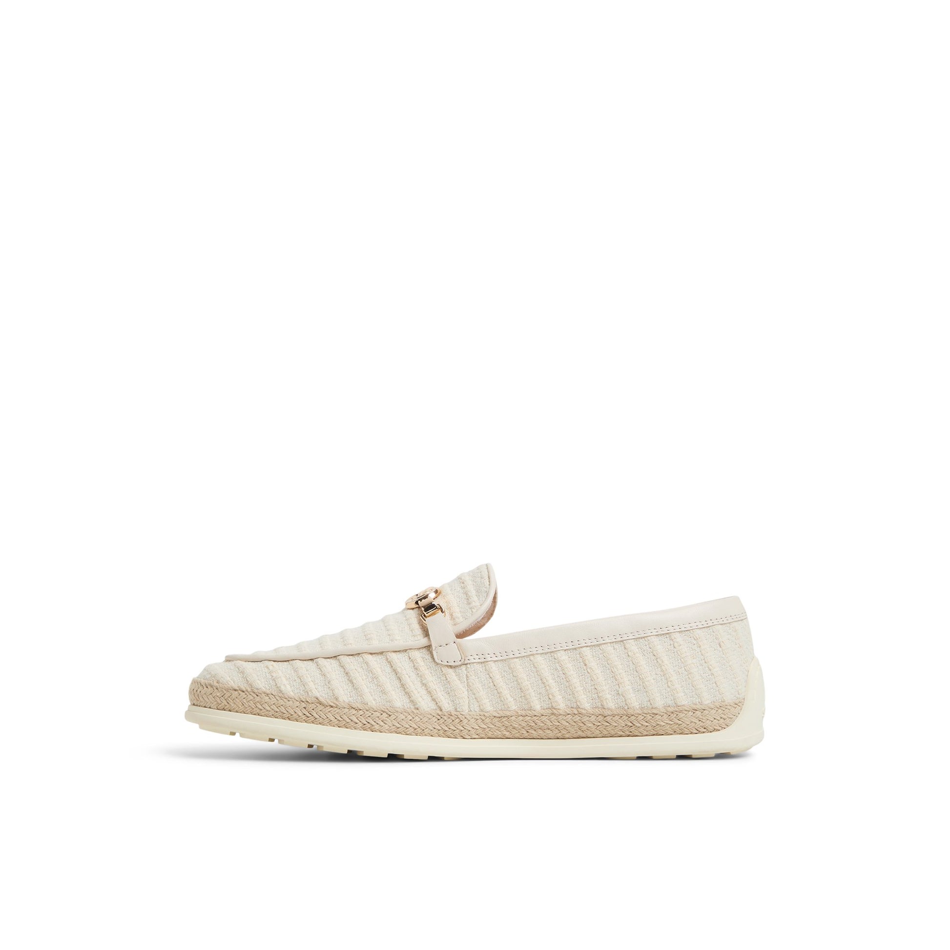 Three-quarter angle of Cream Multi Mira Loafer Loafers's back side