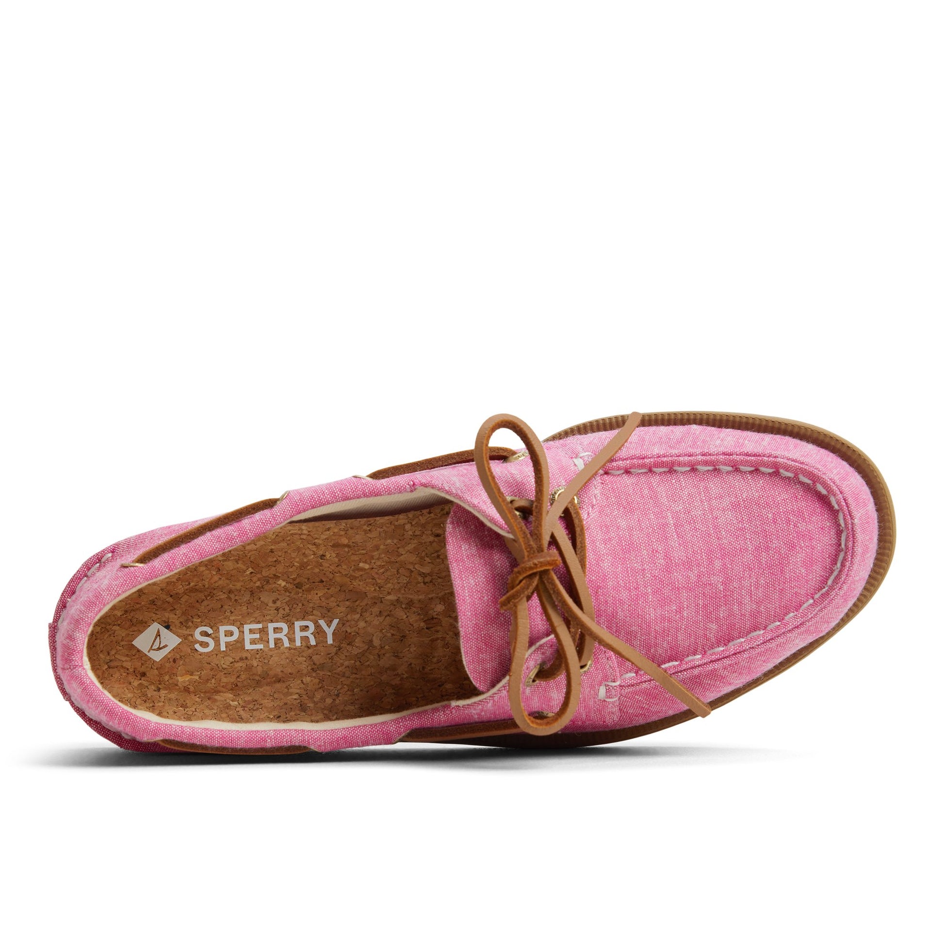 Top-down view of the Pink Authentic Original™ 2 Eye Lite Boat Shoe Boat Shoes