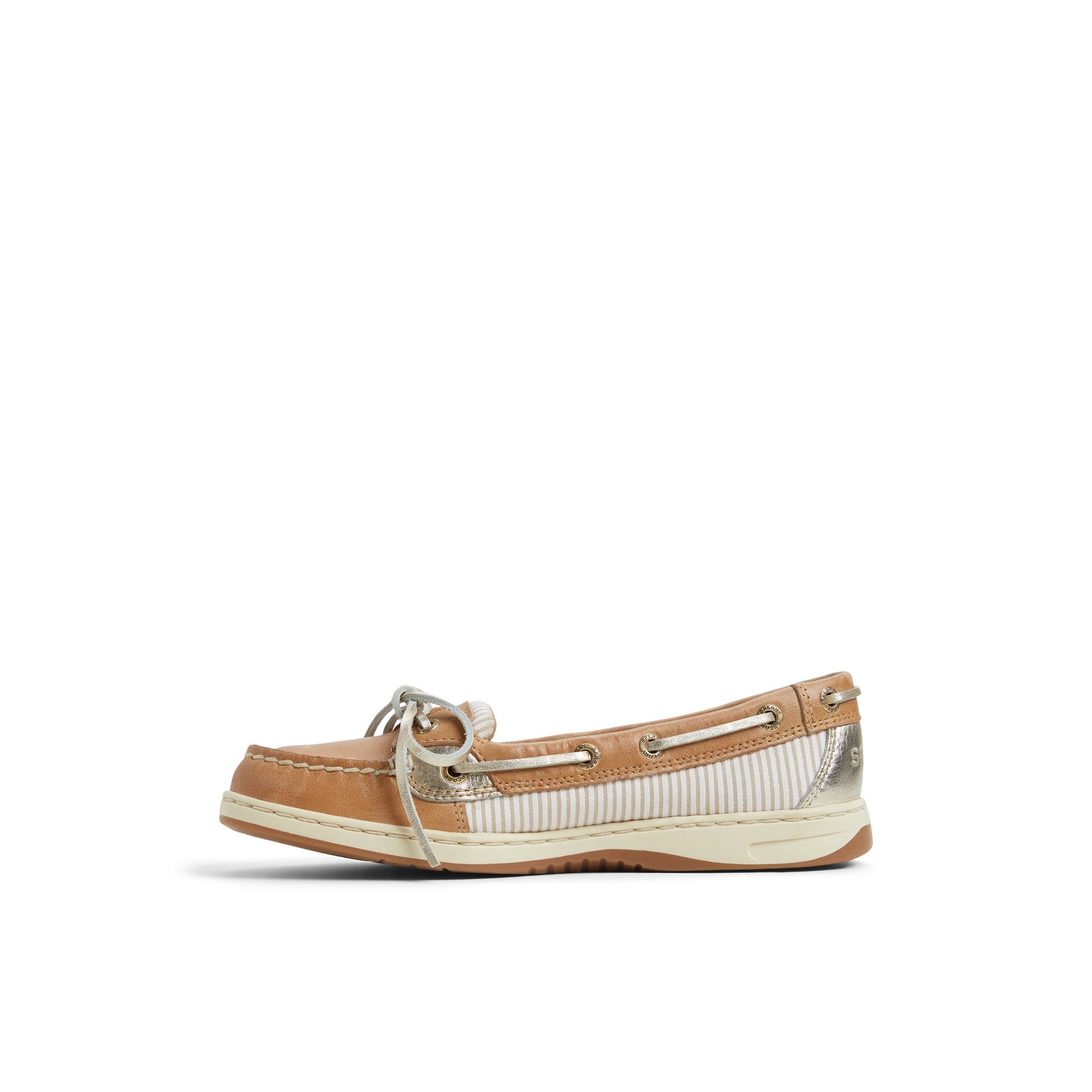 Three-quarter angle of Light Beige Angelfish 1 Eye Boat Shoe Boat Shoes's back side