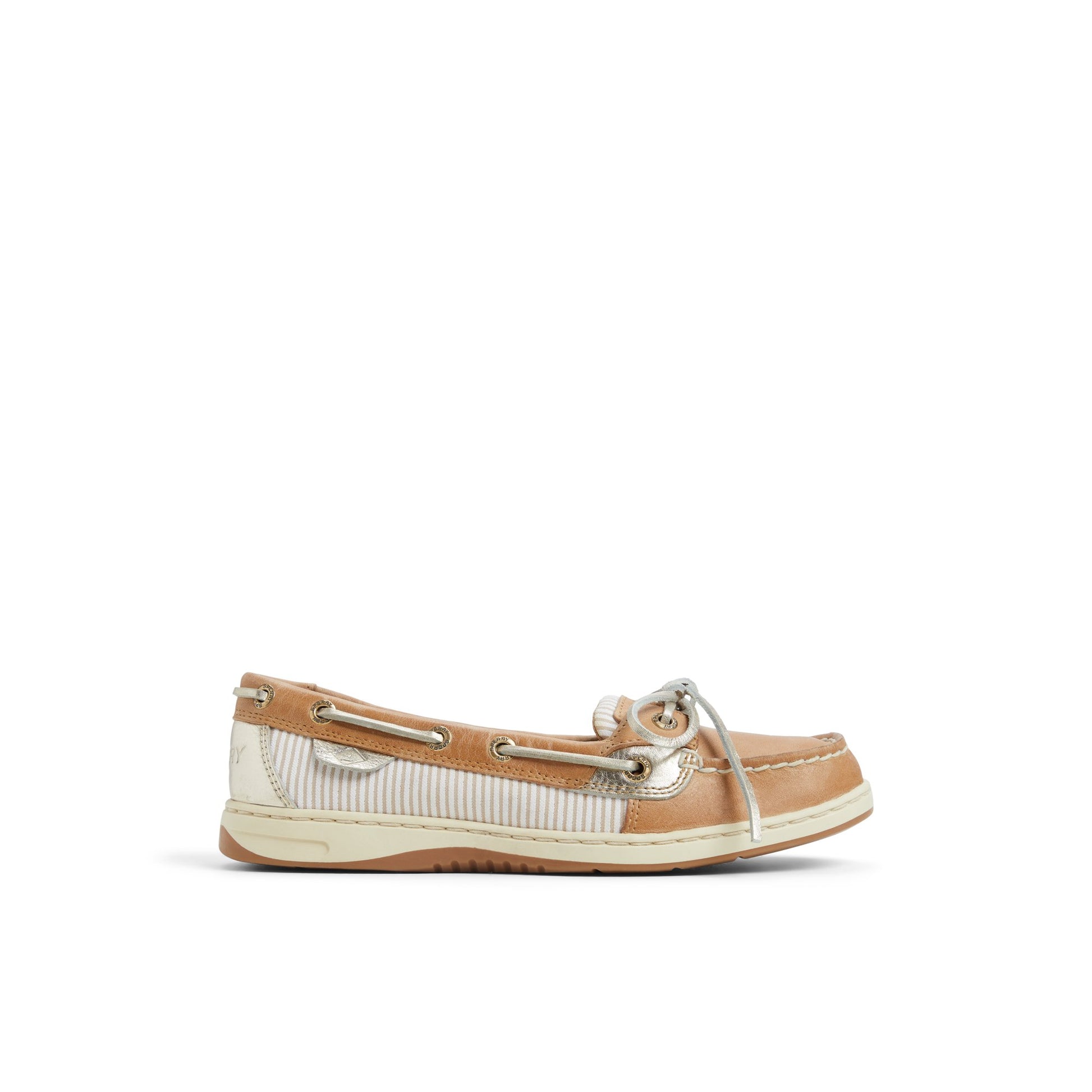 Main View of Light Beige Angelfish 1 Eye Boat Shoe Boat Shoes for Womens