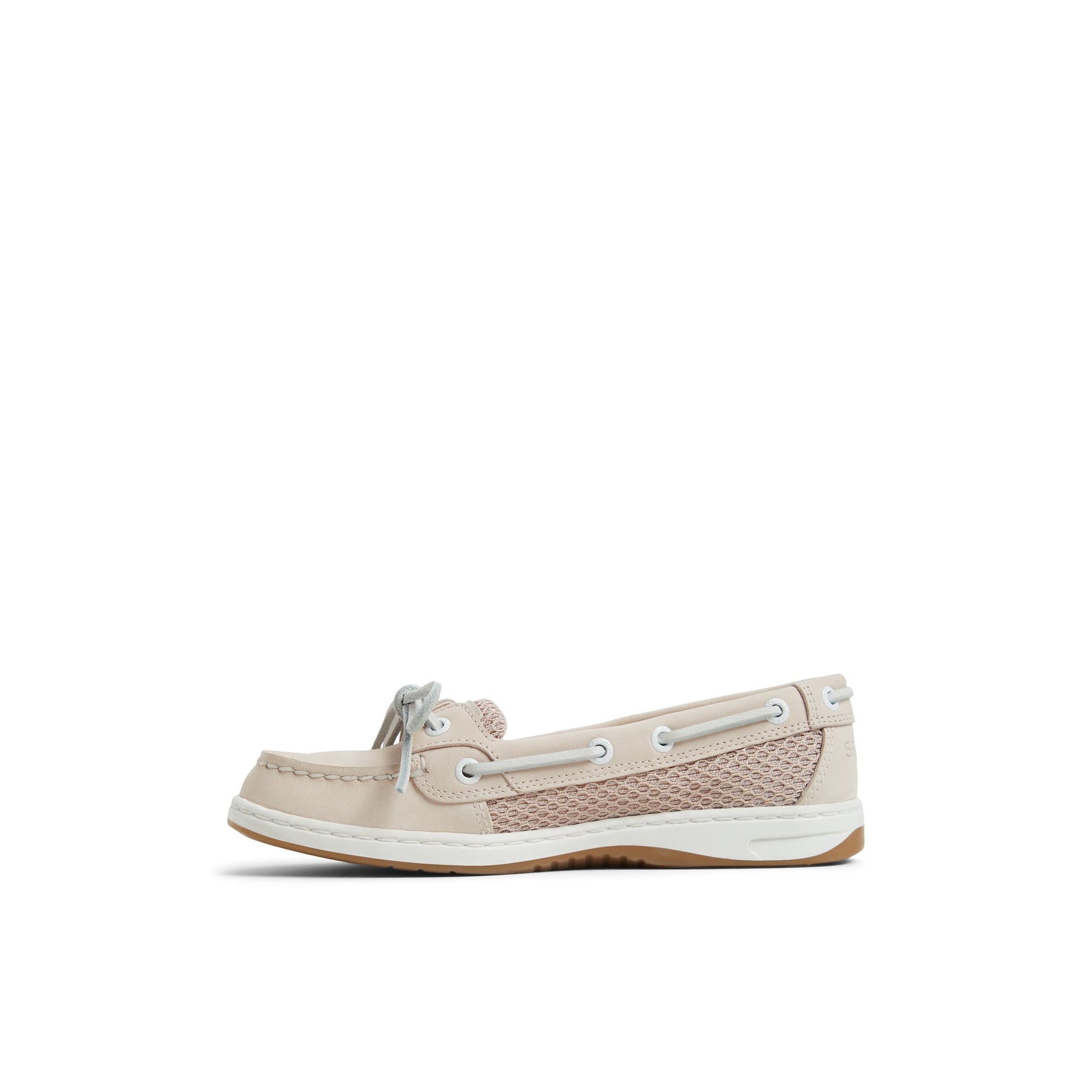 Three-quarter angle of Barely Pink Angelfish 1 Eye Boat Shoe Boat Shoes's back side