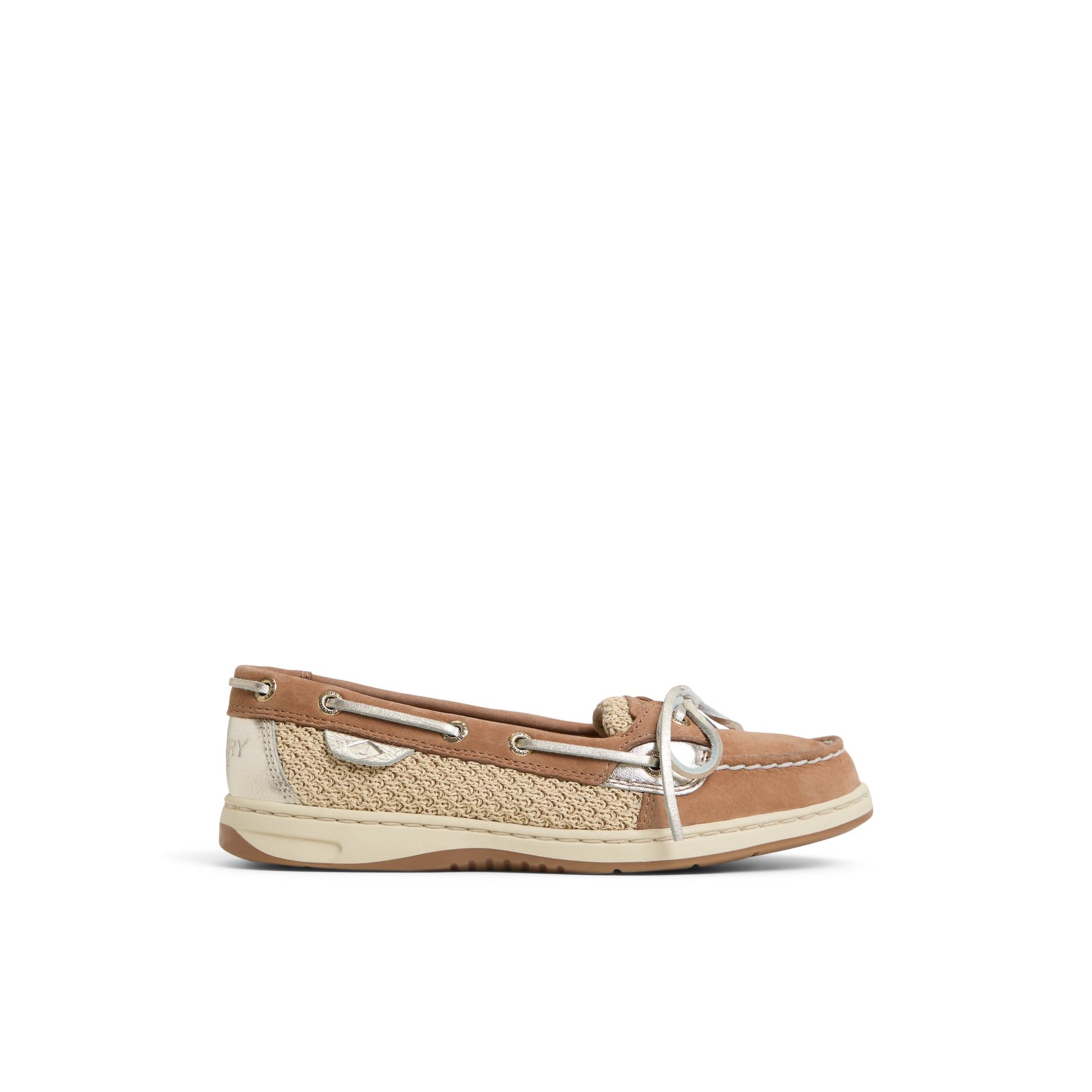 Main View of Open tan Angelfish 1 Eye Boat Shoe Boat Shoes for Womens