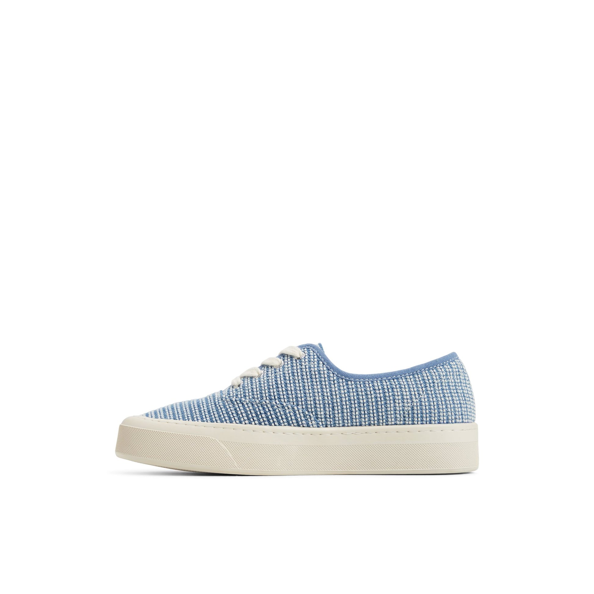 Three-quarter angle of Blue/White Combo Candy CVO Sneakers Low Top Sneakers's back side