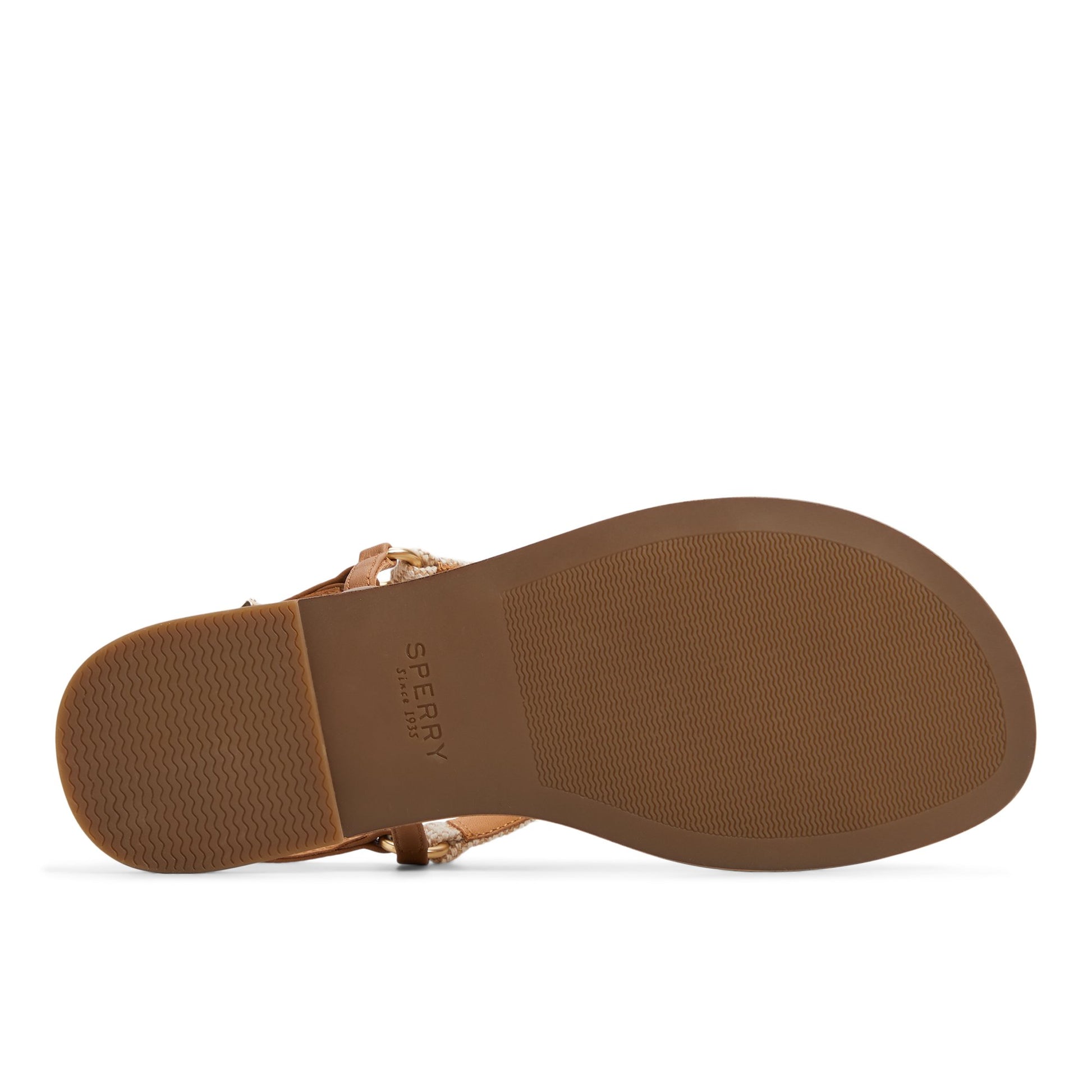 Close-up of the White Combo Riva T-bar Sandal T-Strap Flat Sandals