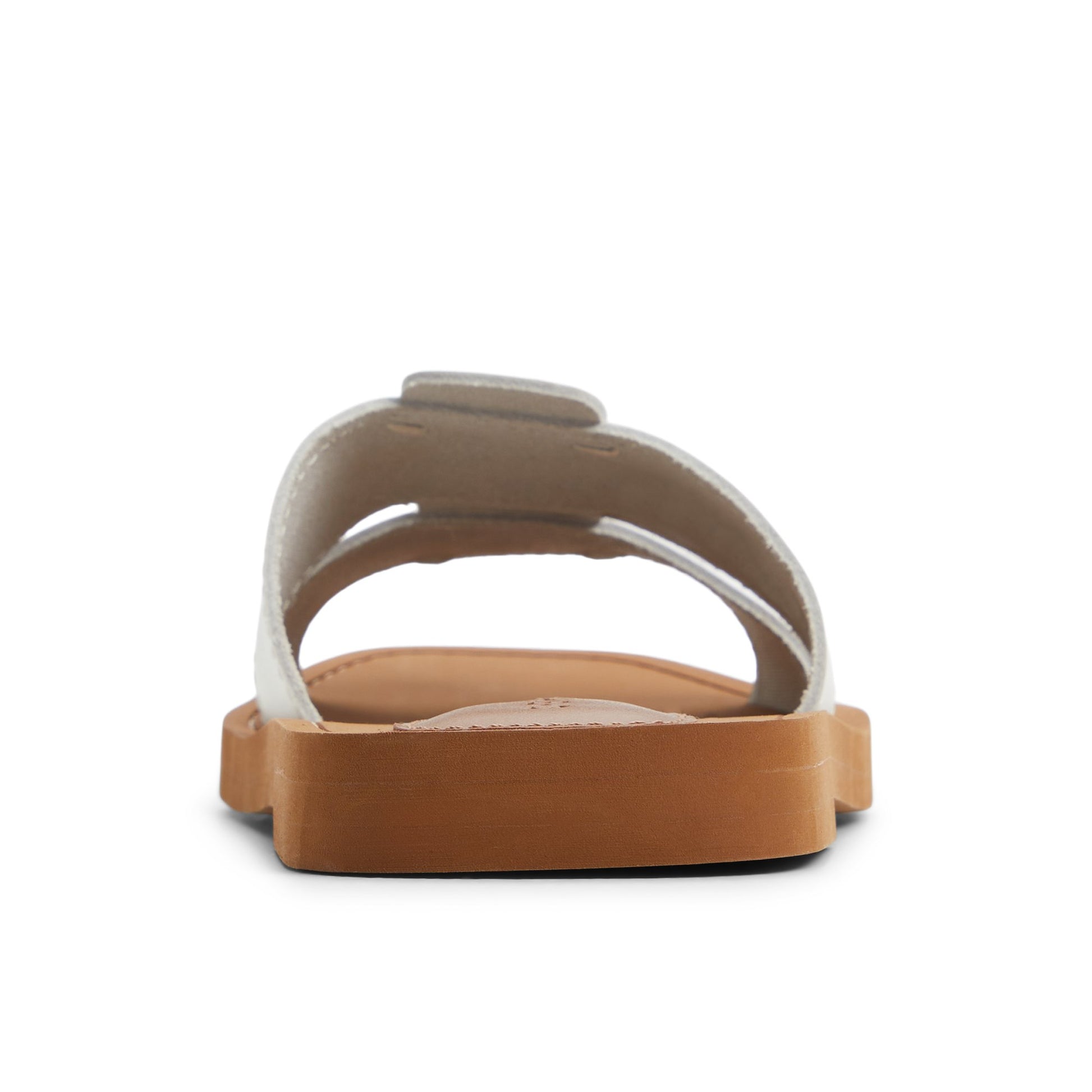 Three-quarter angle of White Tilly Slide Sandal Slide Sandals's front side