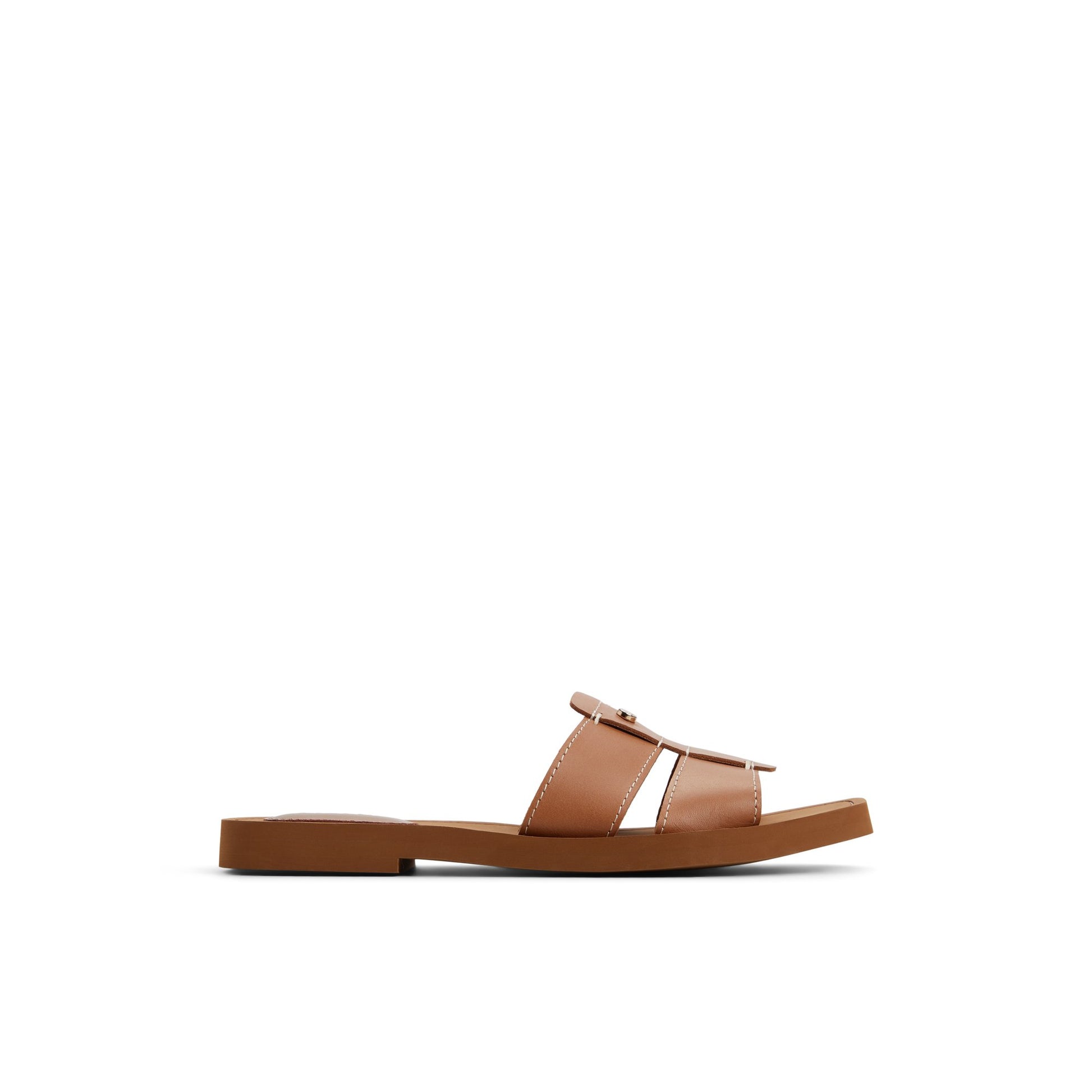 Main View of Camel Tilly Slide Sandal Slide Sandals for Womens
