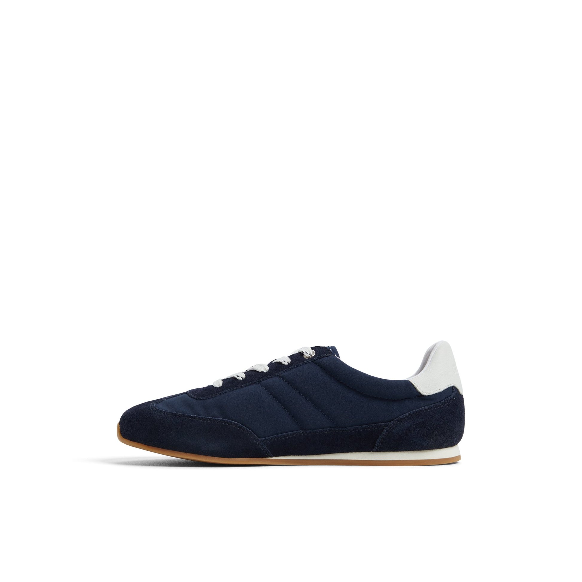 Three-quarter angle of Navy Run About Sneakers Low Top Sneakers's back side