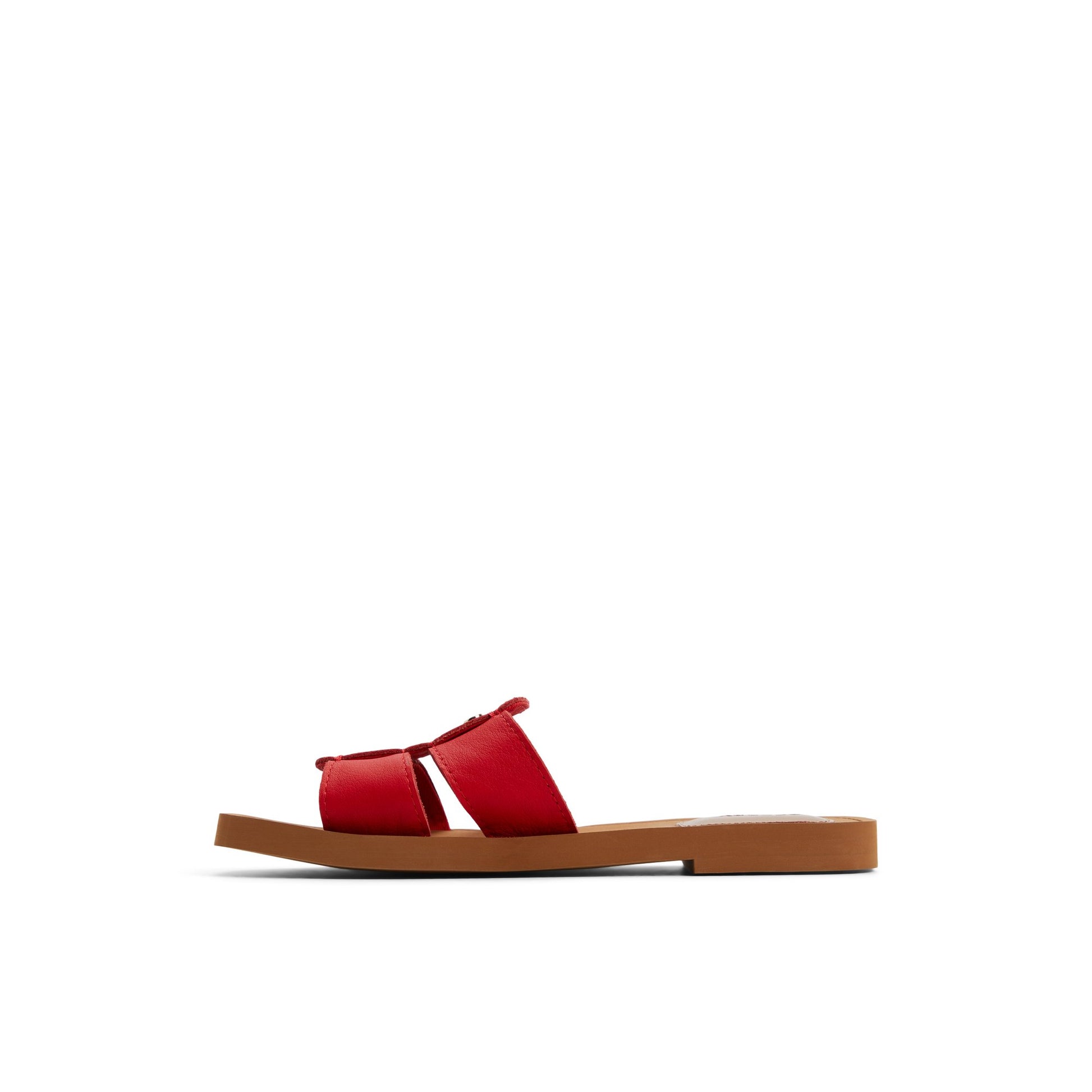 Three-quarter angle of Red Tilly Slide Sandal Slide Sandals's back side