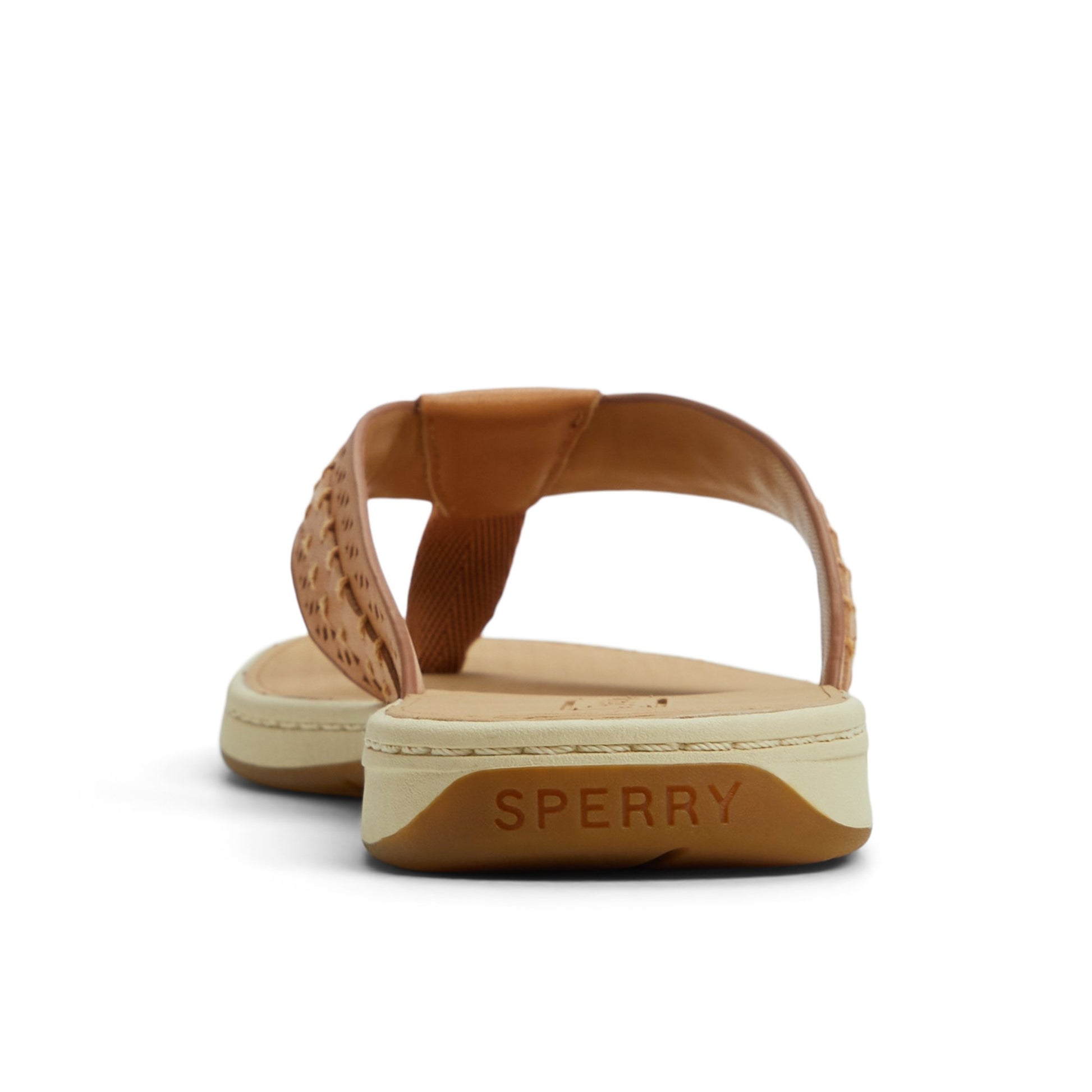 Three-quarter angle of Tan Seafish 3 Flip Flop Sandal Flip Flop Thong Sandals's front side