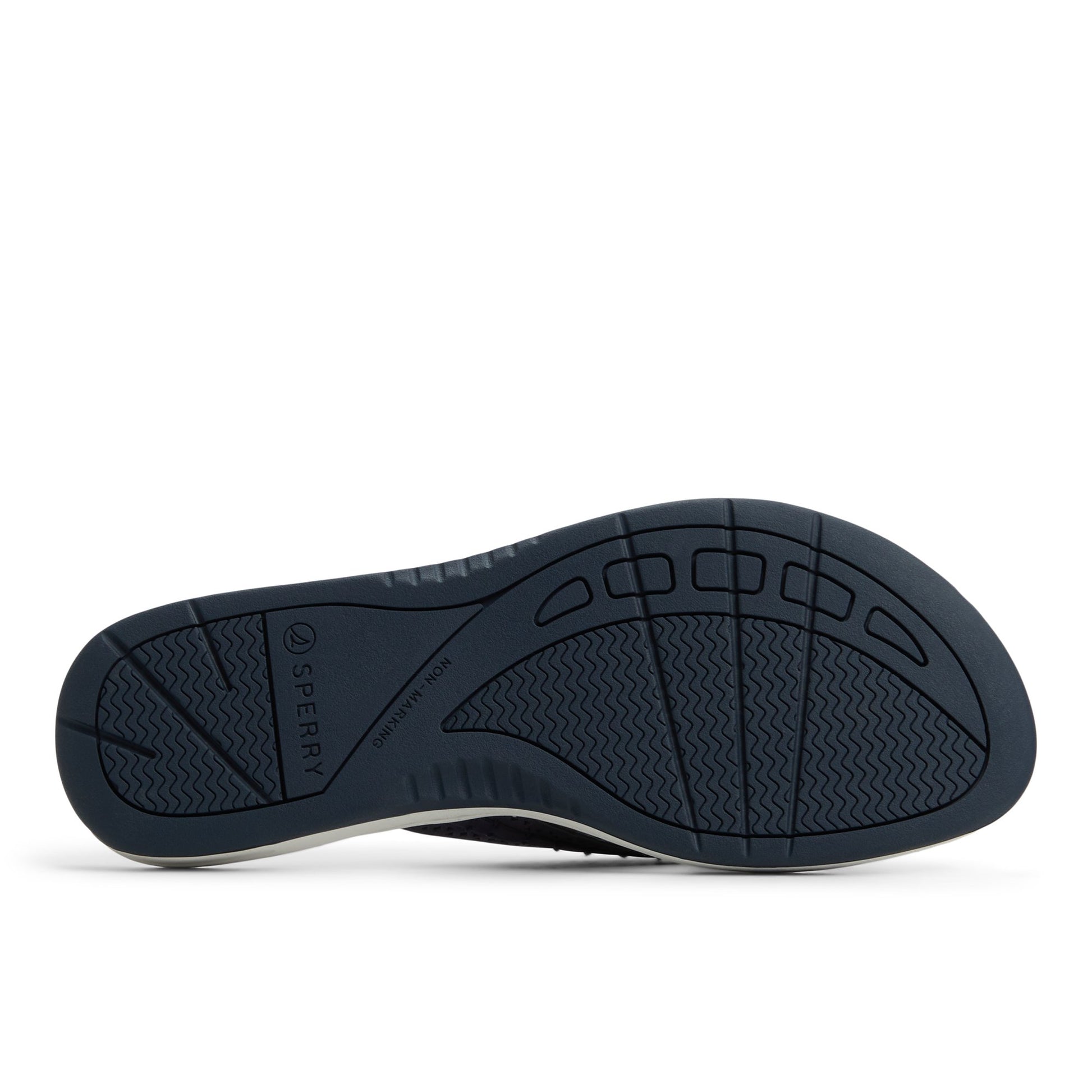 Close-up of the Navy Seafish 3 Flip Flop Sandal Flip Flop Thong Sandals