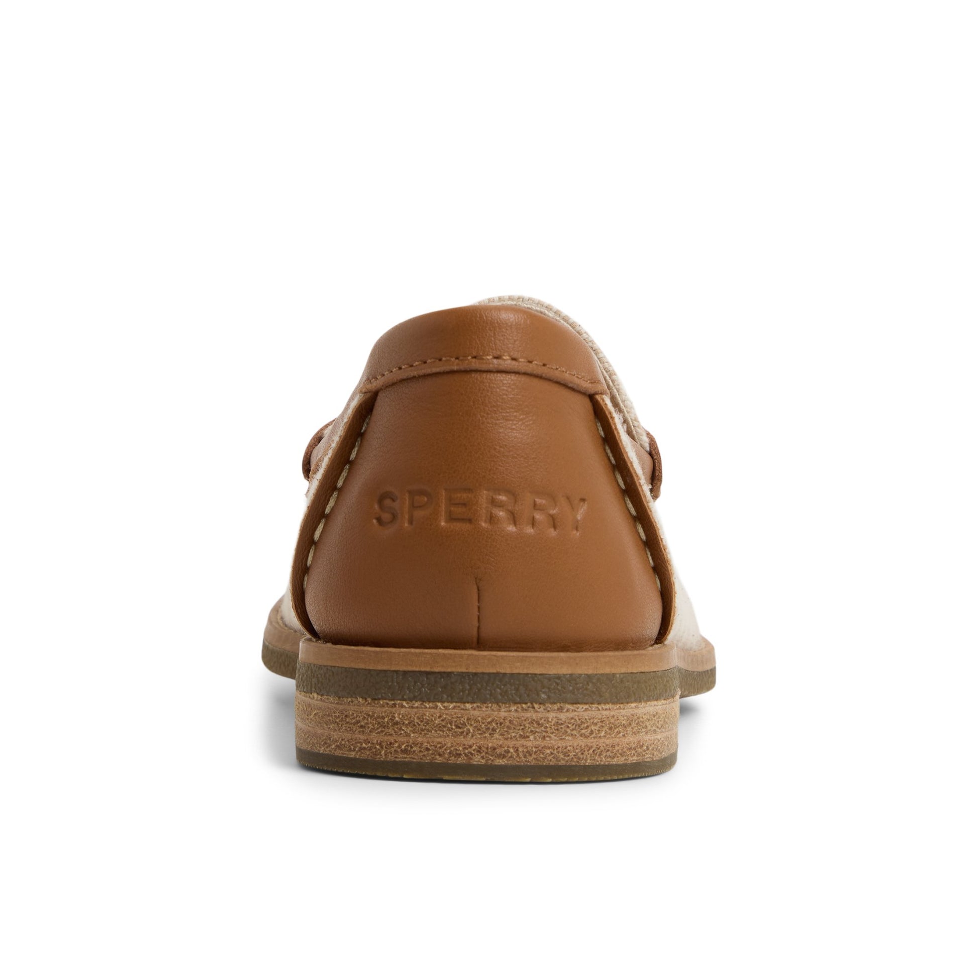 Three-quarter angle of White/Bone Seaport Penny Loafer Loafers's front side