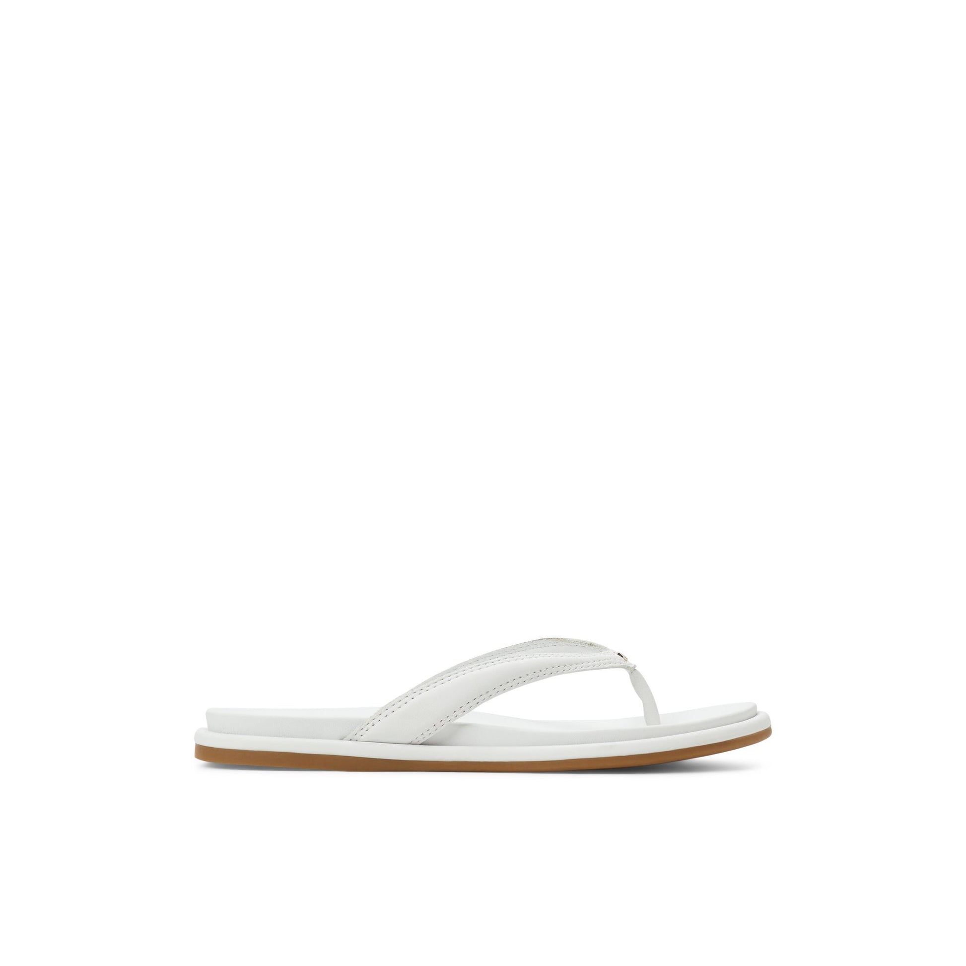 Main View of White Isla Sandal Flip Flop Thong Sandals for Womens