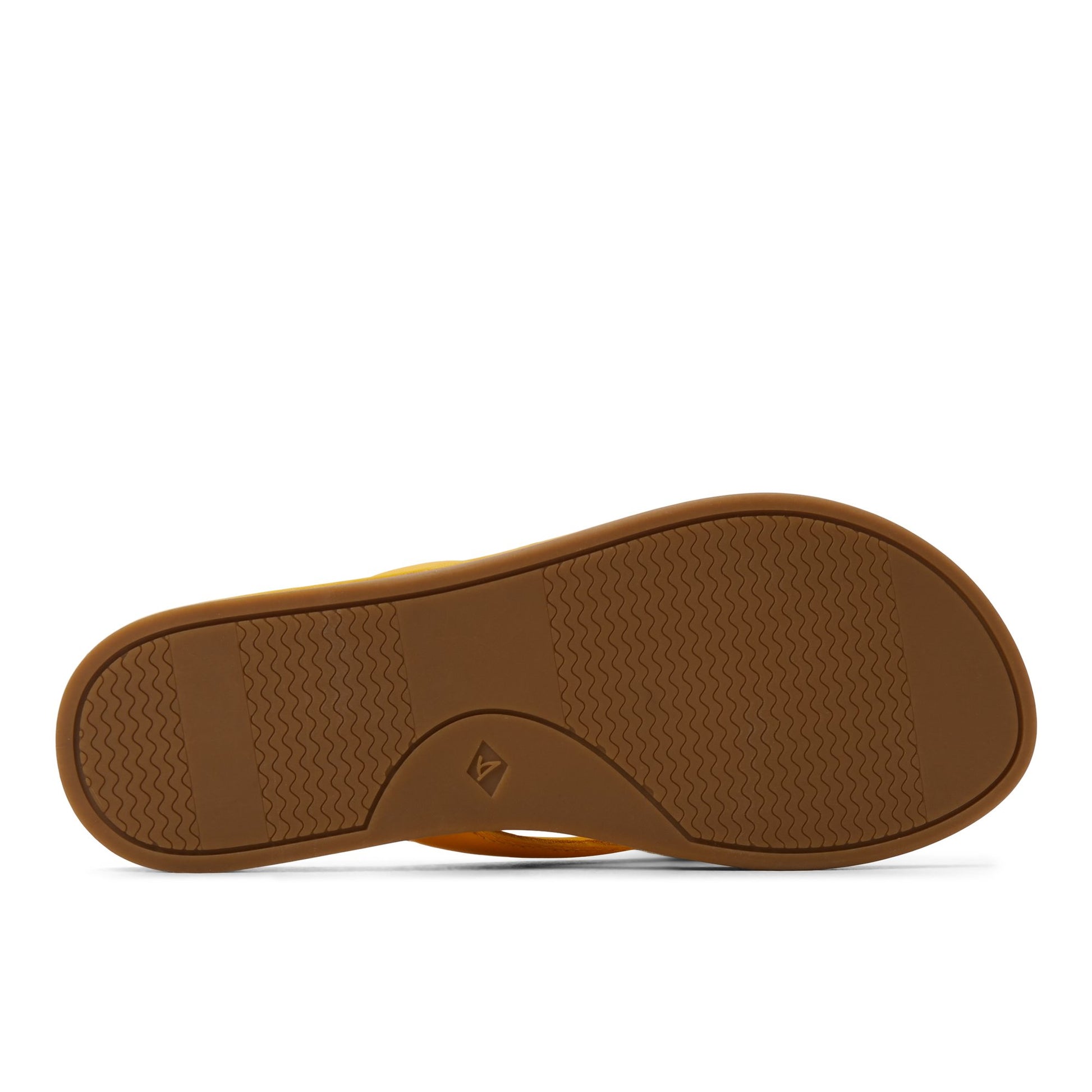 Close-up of the Medium Yellow Isla Sandal Flip Flop Thong Sandals