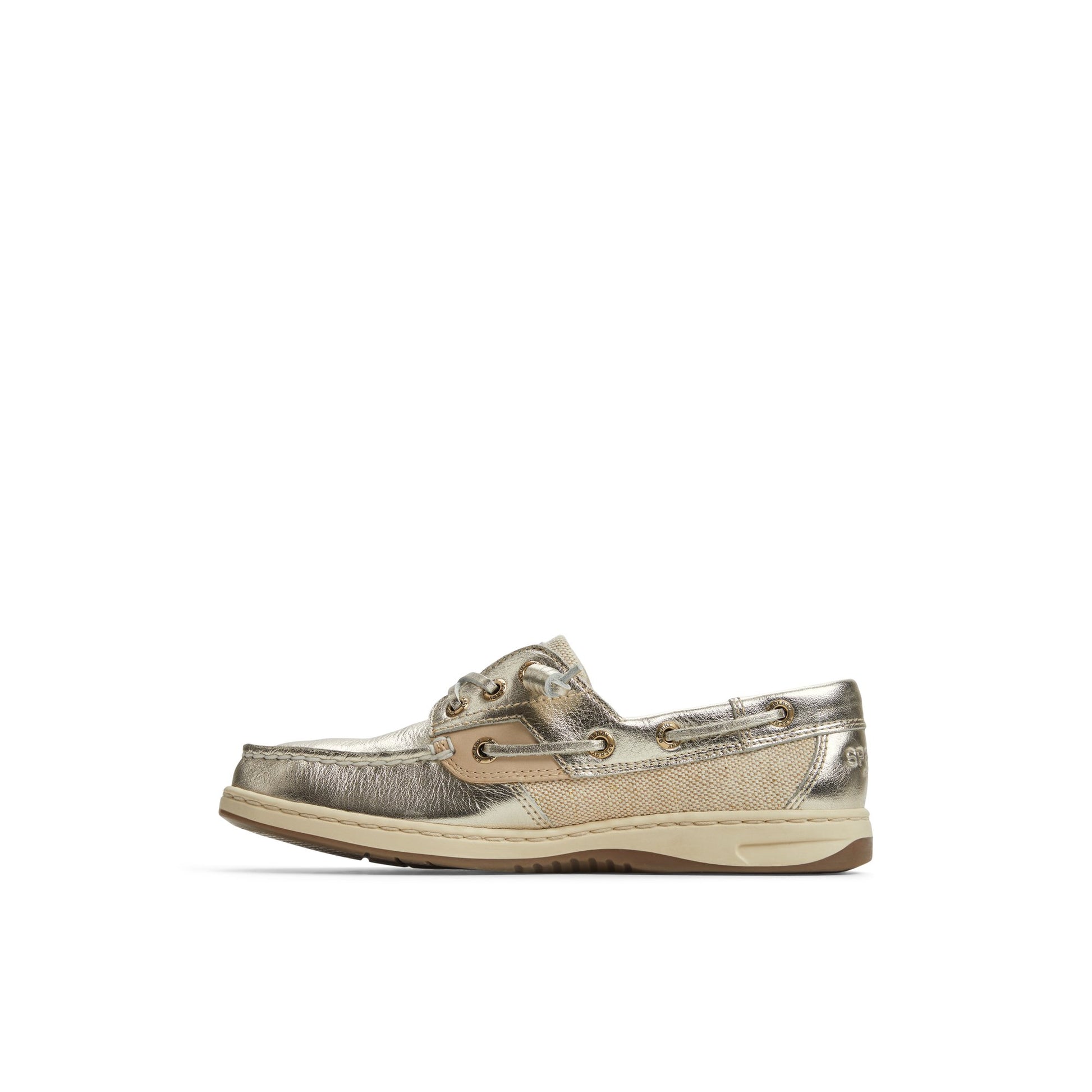 Three-quarter angle of Gold Rosefish 3 Eye Boat Shoe Boat Shoes's back side