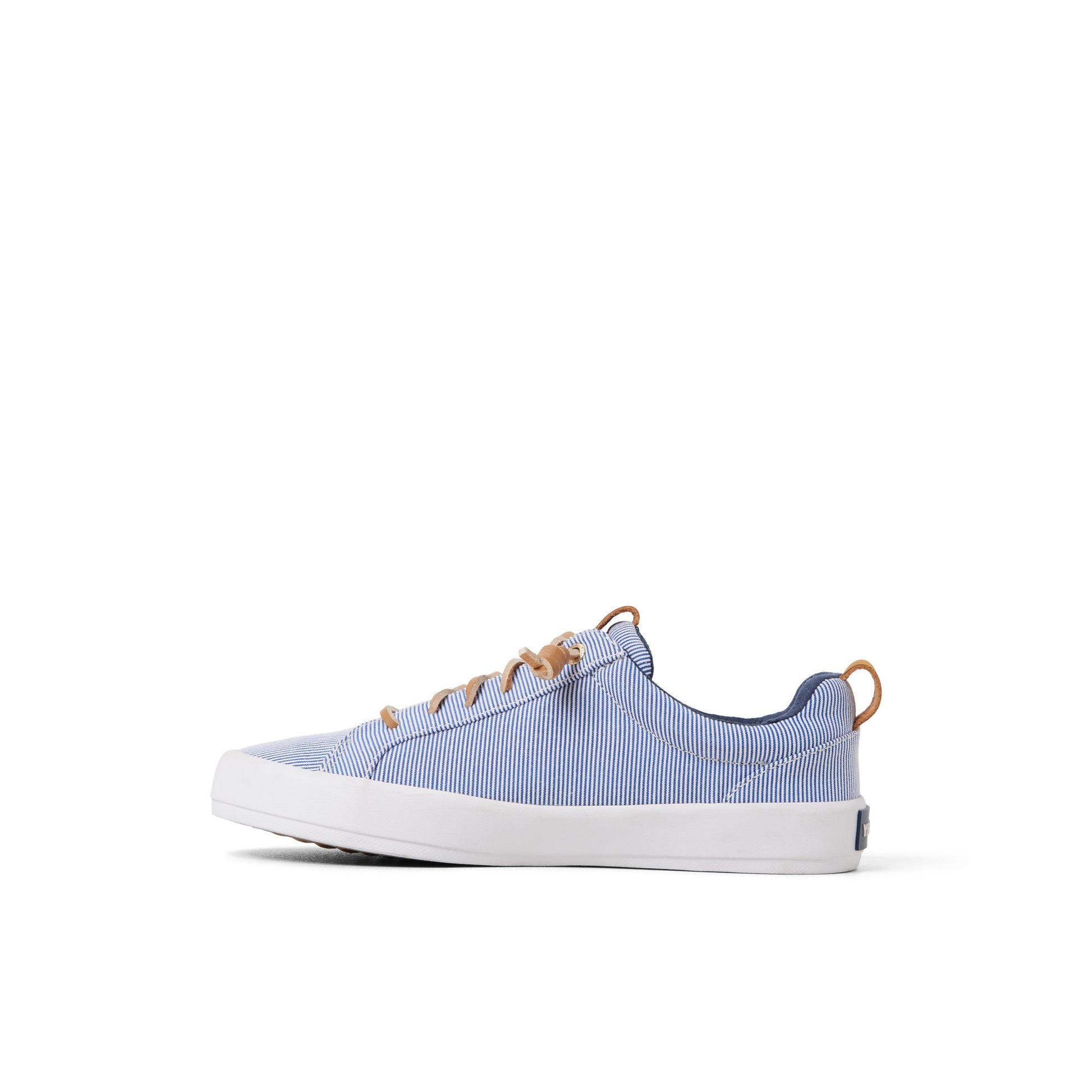 Three-quarter angle of White/Navy Bermuda Beach Sneaker Low Top Sneakers's back side