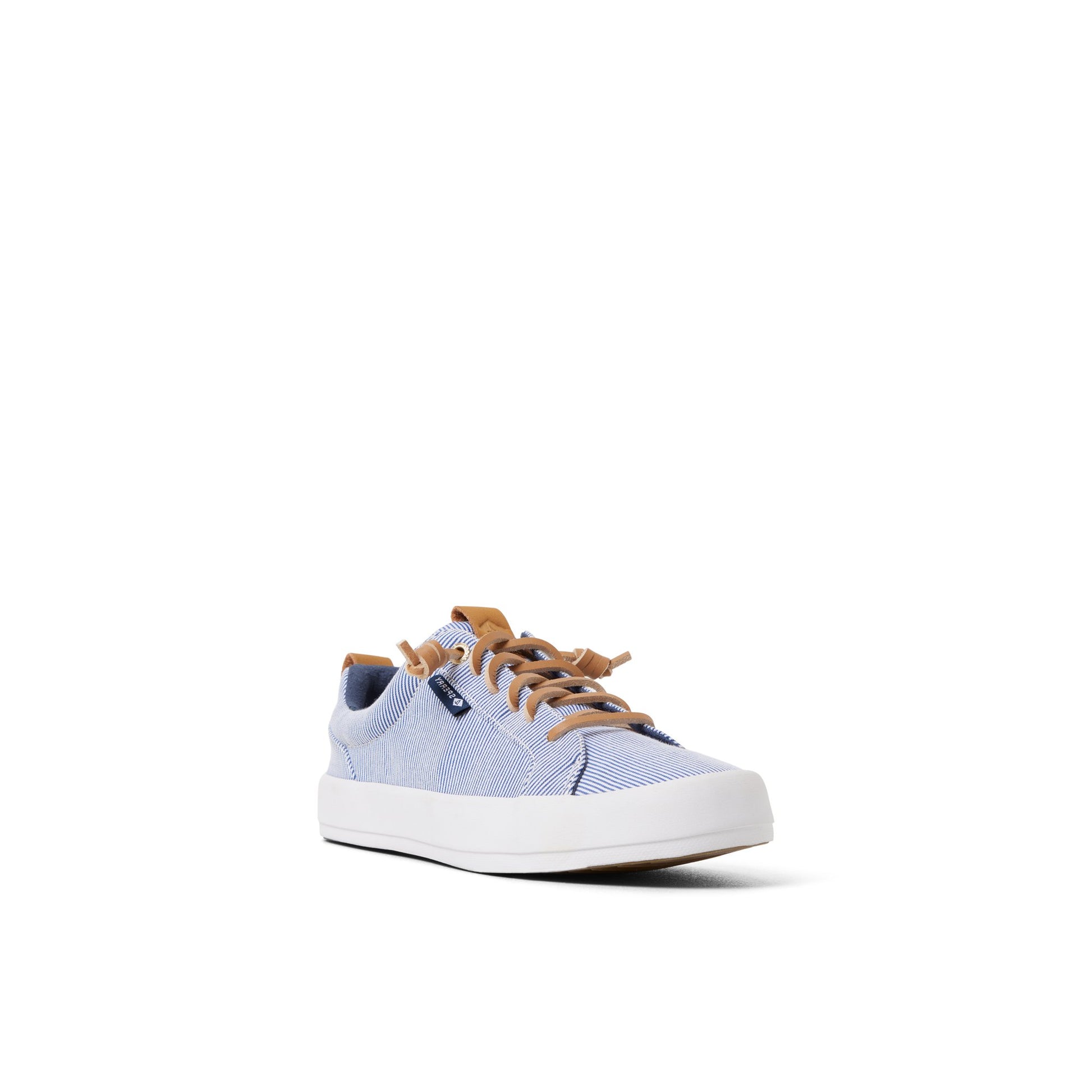 Side view of White/Navy Bermuda Beach Sneaker Low Top Sneakers