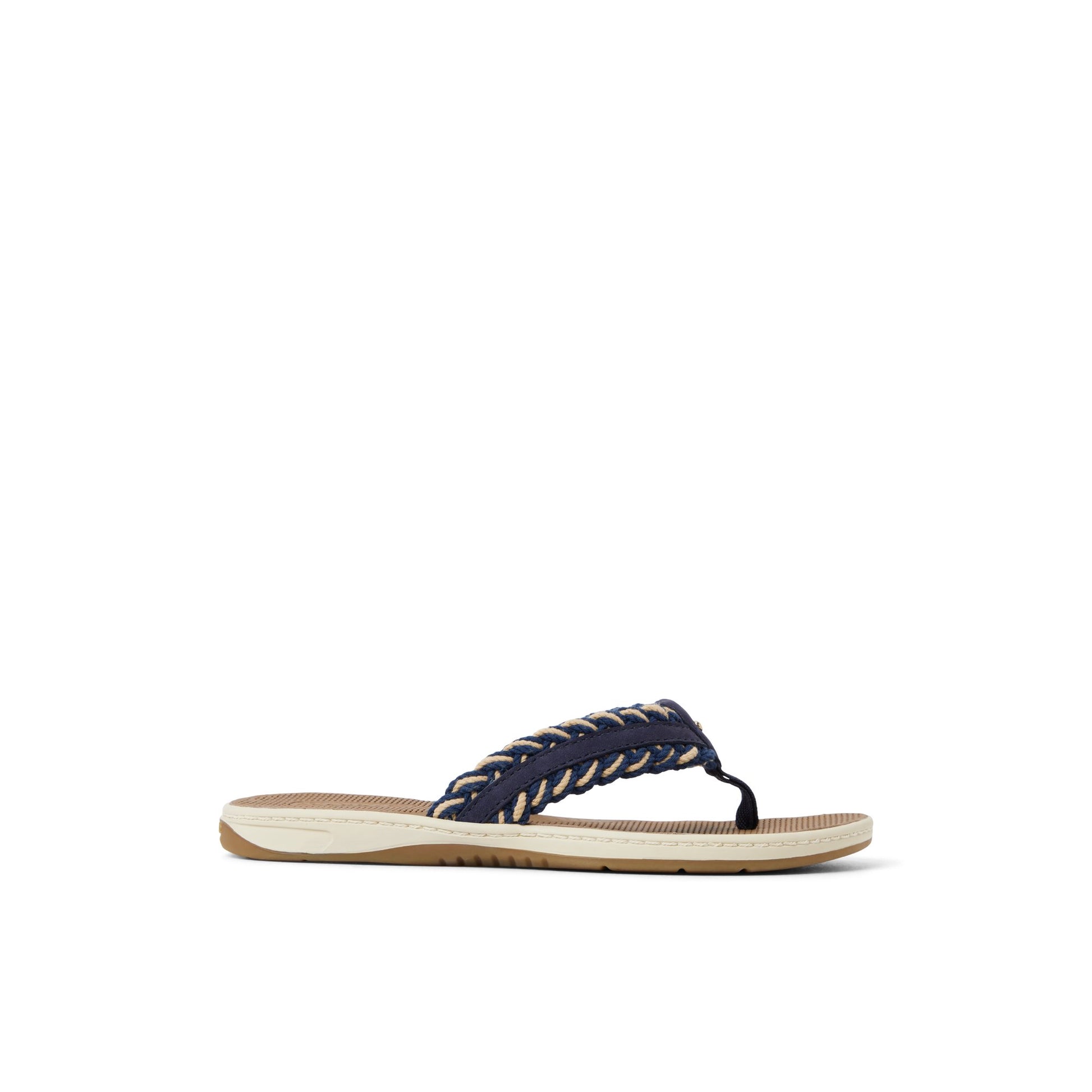 Main View of Navy Ponyfish Sandal Flip Flop Thong Sandals for Womens