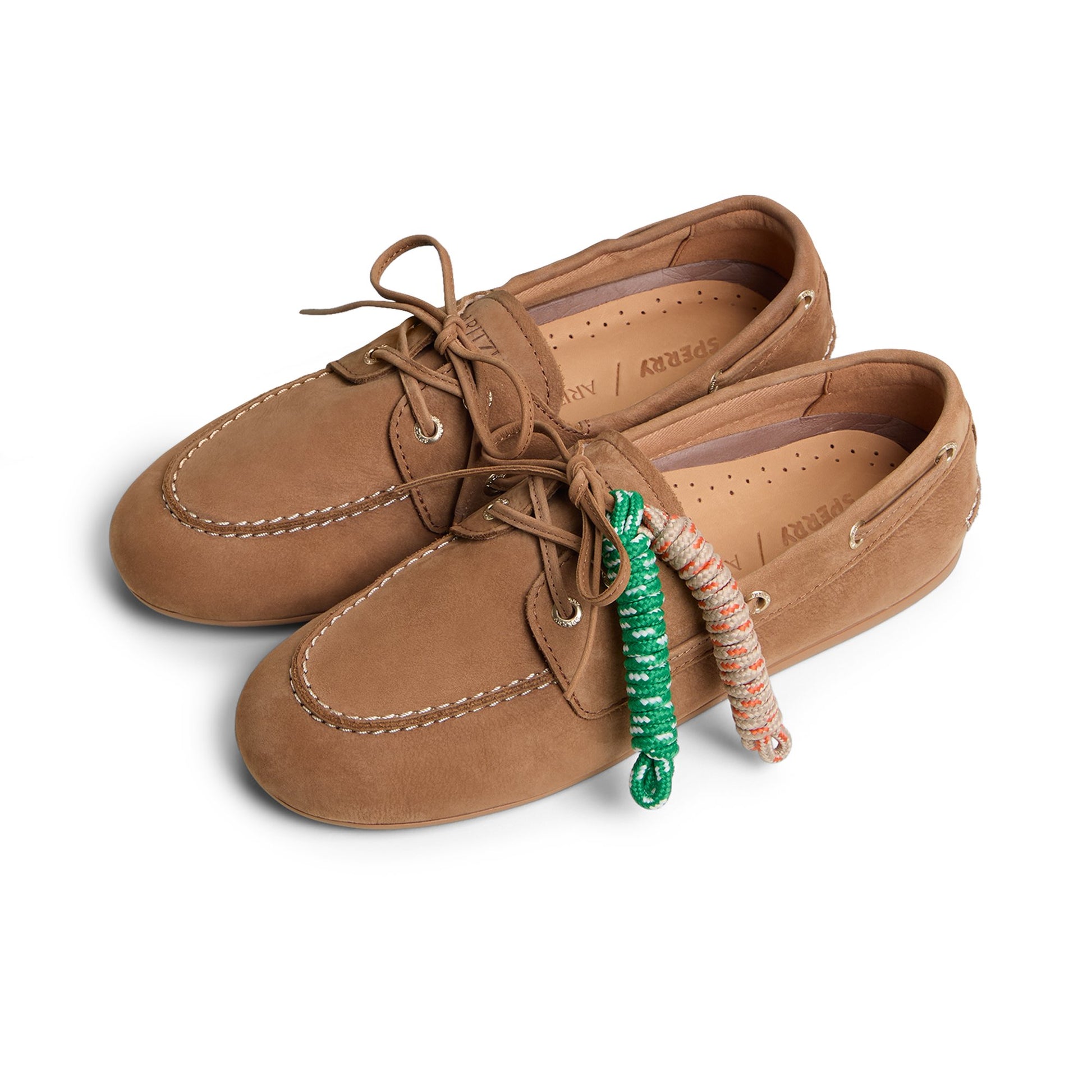 View of Tan Sperry x Aritzia Slim Boat Shoe Boat Shoes's sole
