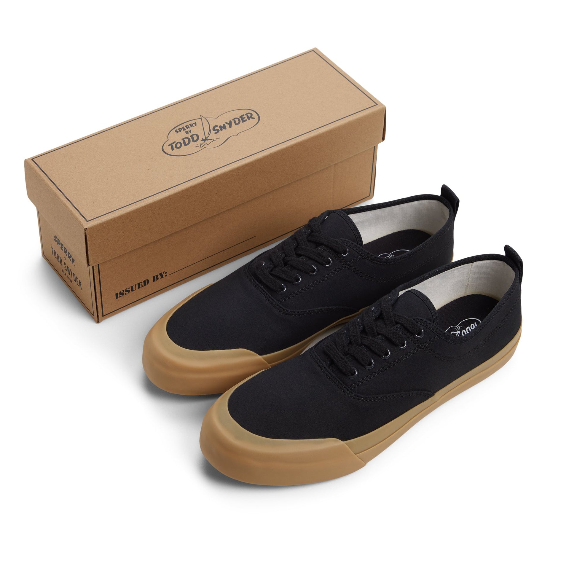 View of Black Sperry x Todd Snyder CVO Sneakers CVO Sneakers's sole
