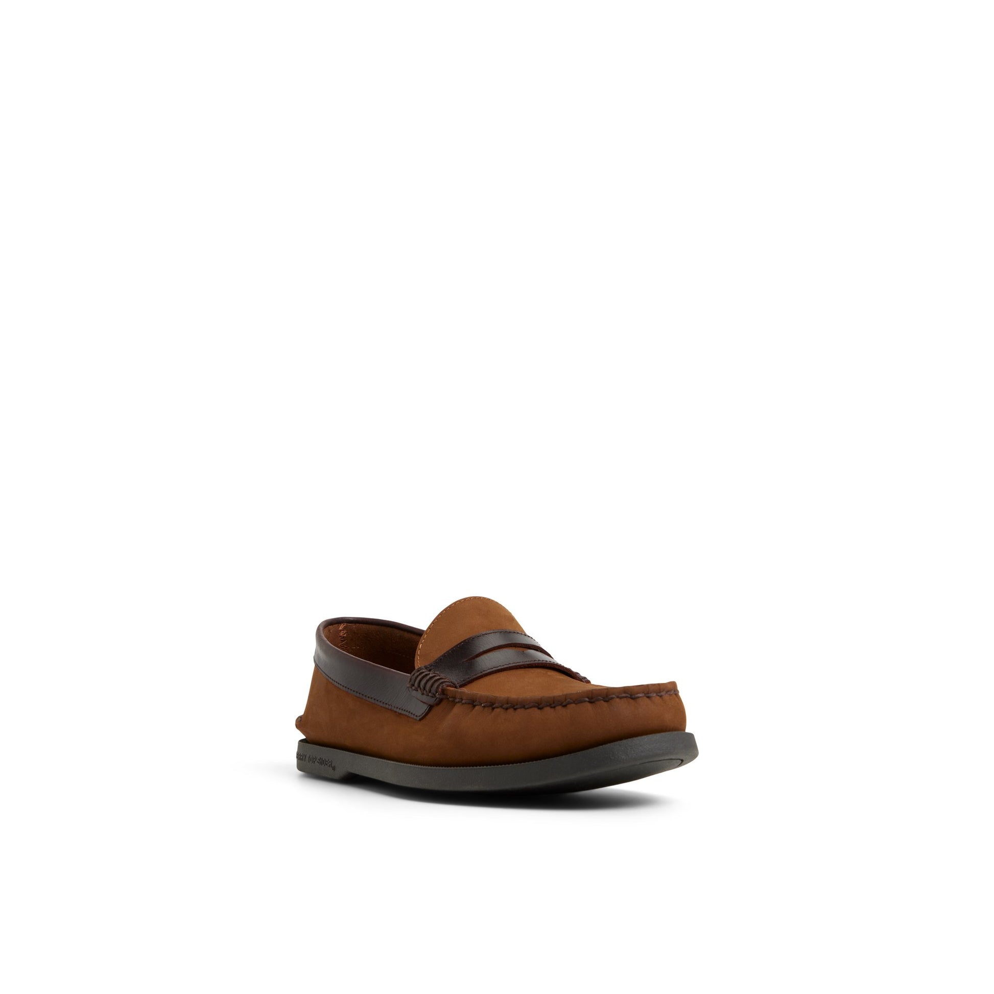 Side view of Brown Authentic Original™ Harbor Loafer Loafer Moccasin Casual Shoes