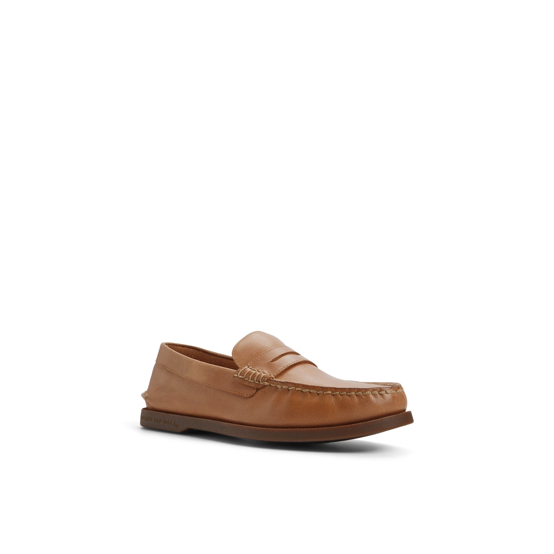 Side view of Tan Authentic Original™ Harbor Loafer Loafer Moccasin Casual Shoes