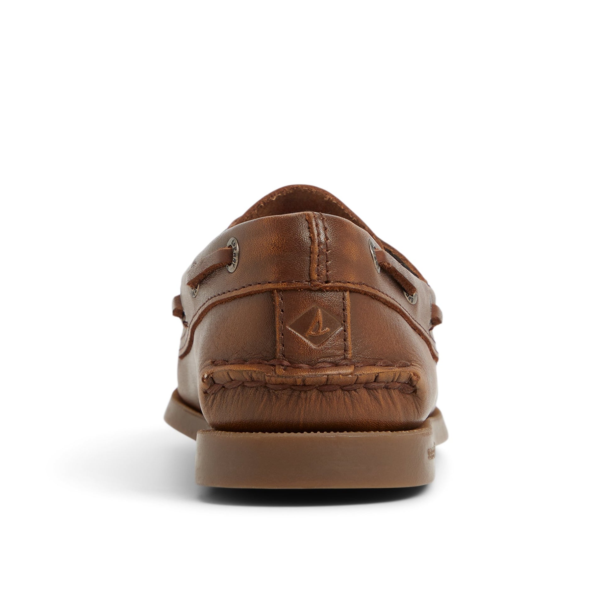 Three-quarter angle of Medium brown Authentic Original™ 2 Eye Boat Shoe Boat Shoes's front side