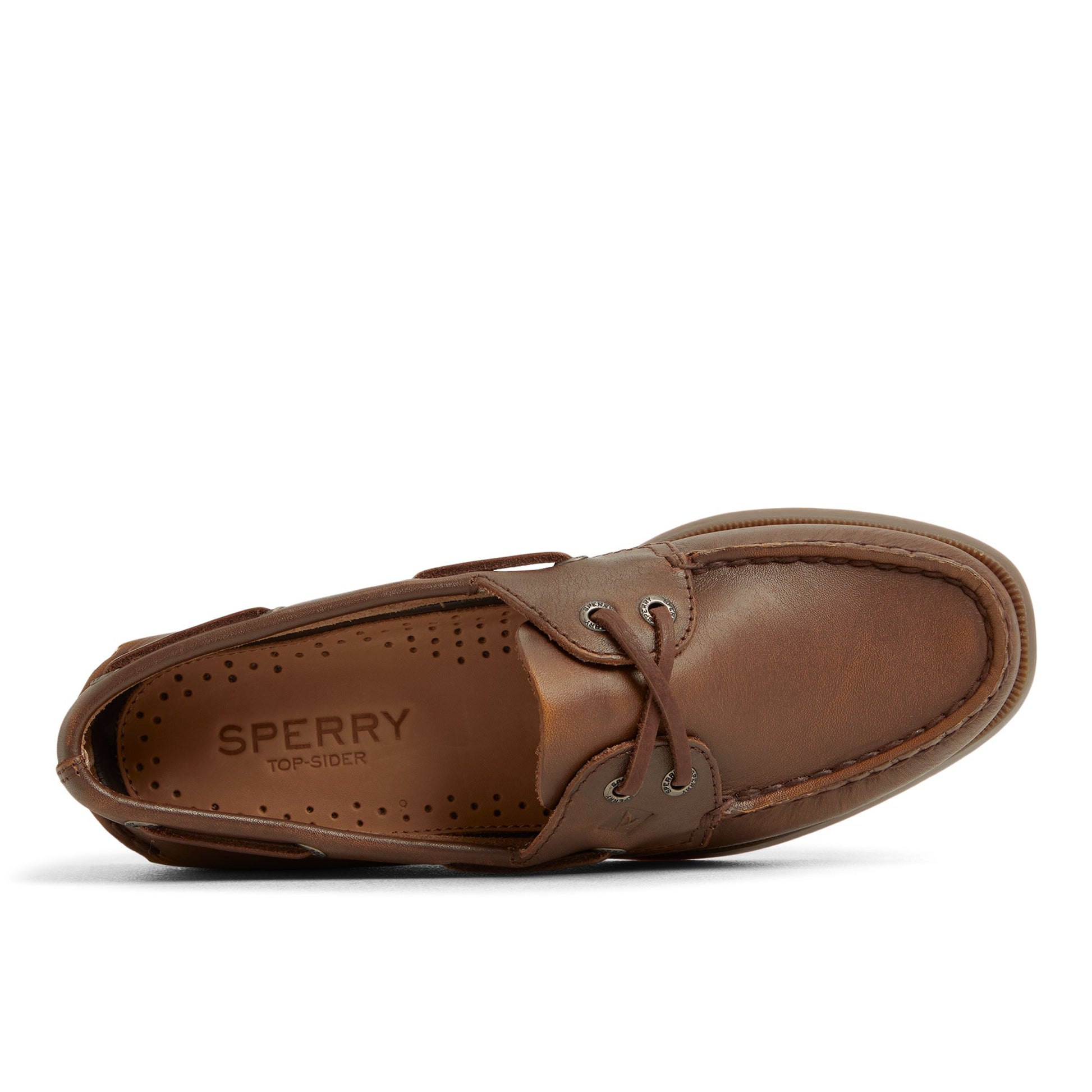 Top-down view of the Medium brown Authentic Original™ 2 Eye Boat Shoe Boat Shoes