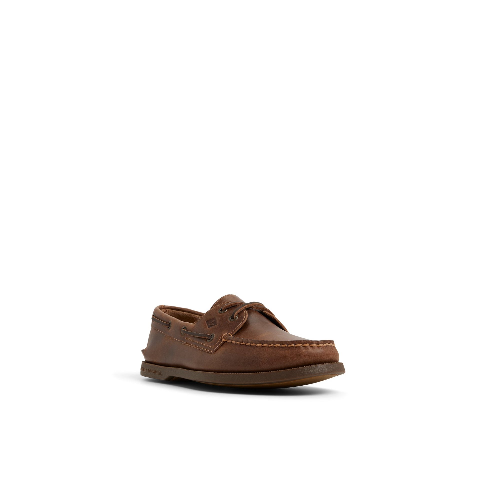 Side view of Medium Brown Authentic Original™ 2-Eye Lace Boat Shoe Boat Shoes