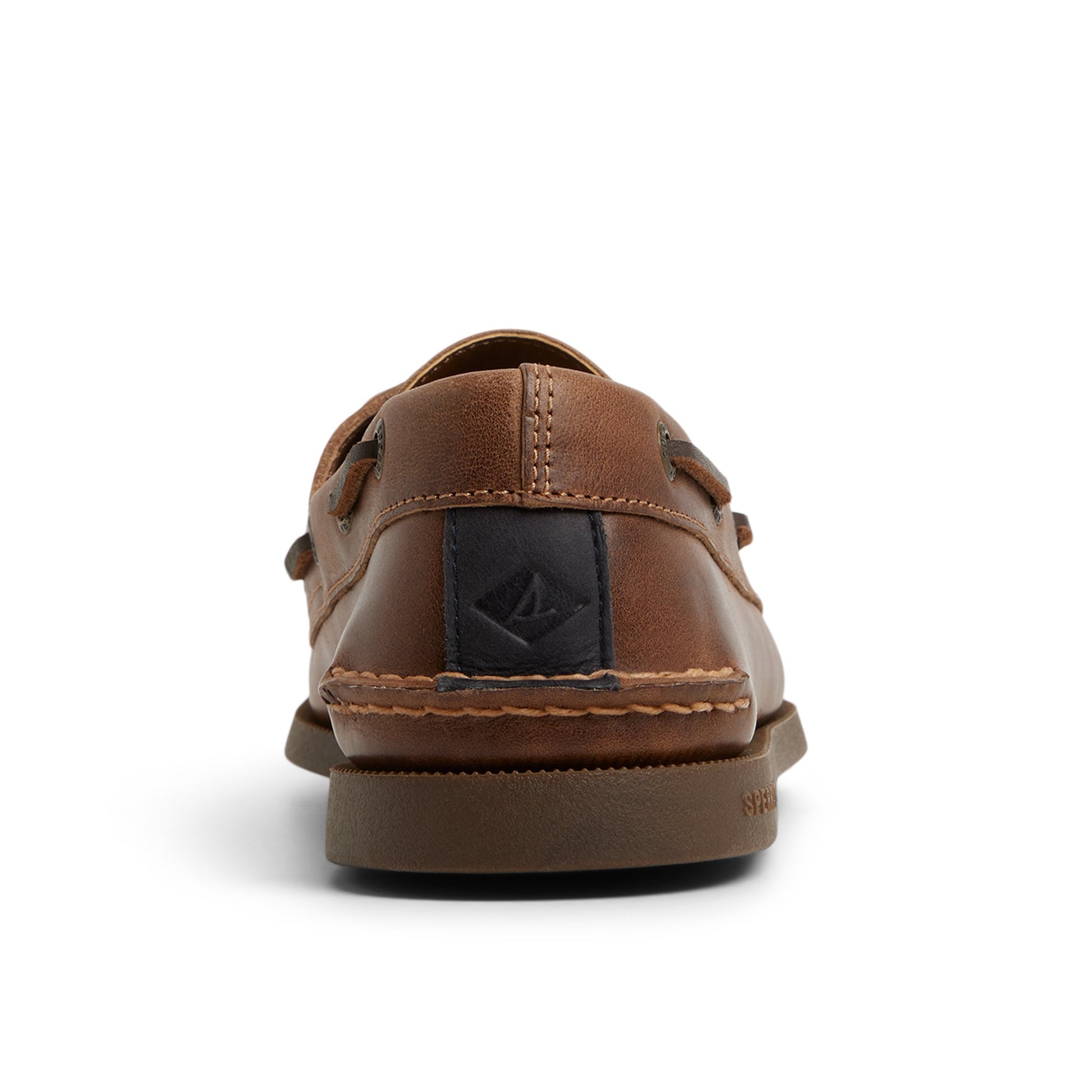 Three-quarter angle of Medium Brown Authentic Original™ 2-Eye Lace Boat Shoe Boat Shoes's front side