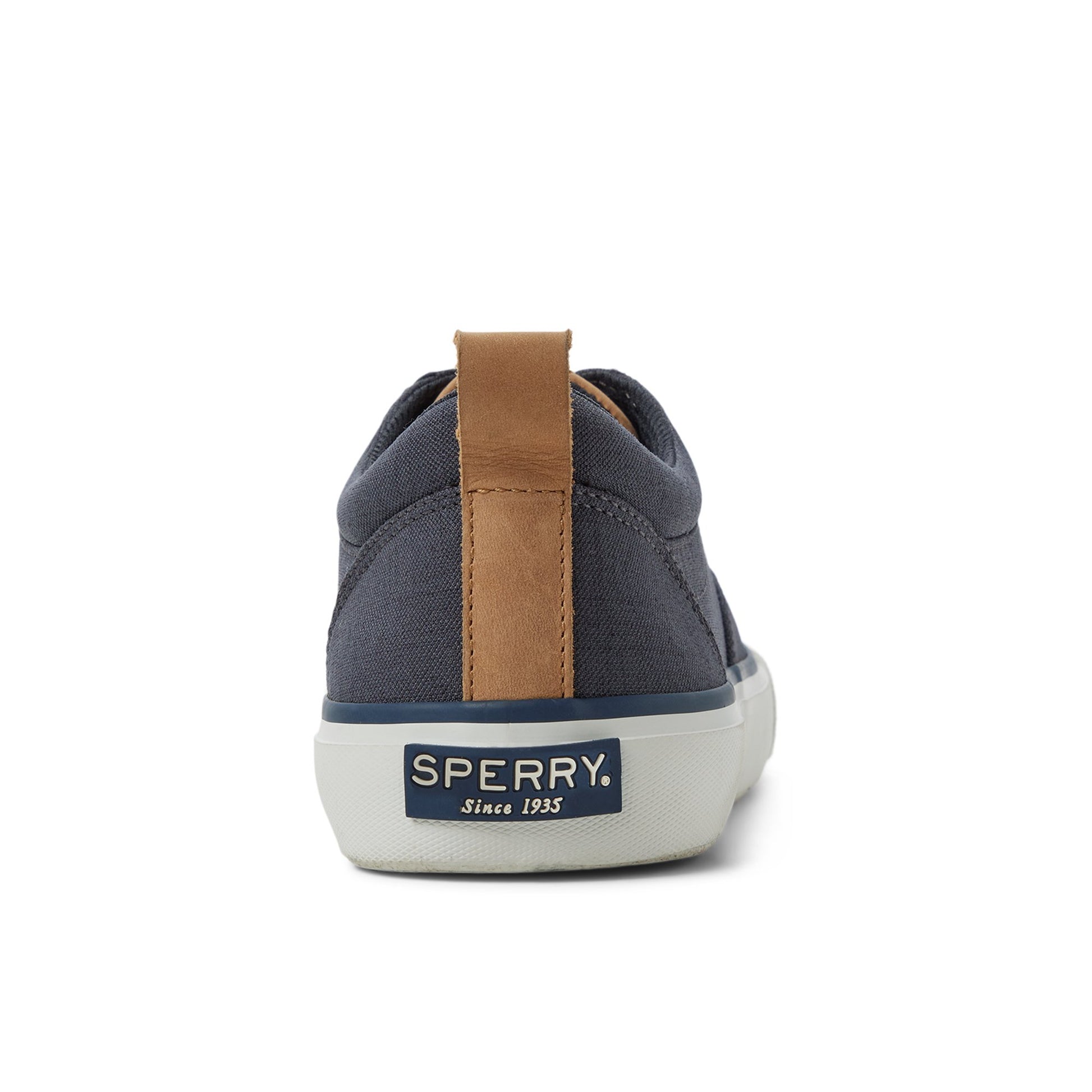 Three-quarter angle of Navy Deckside CVO Sneakers Vulcanized Sneaker's front side