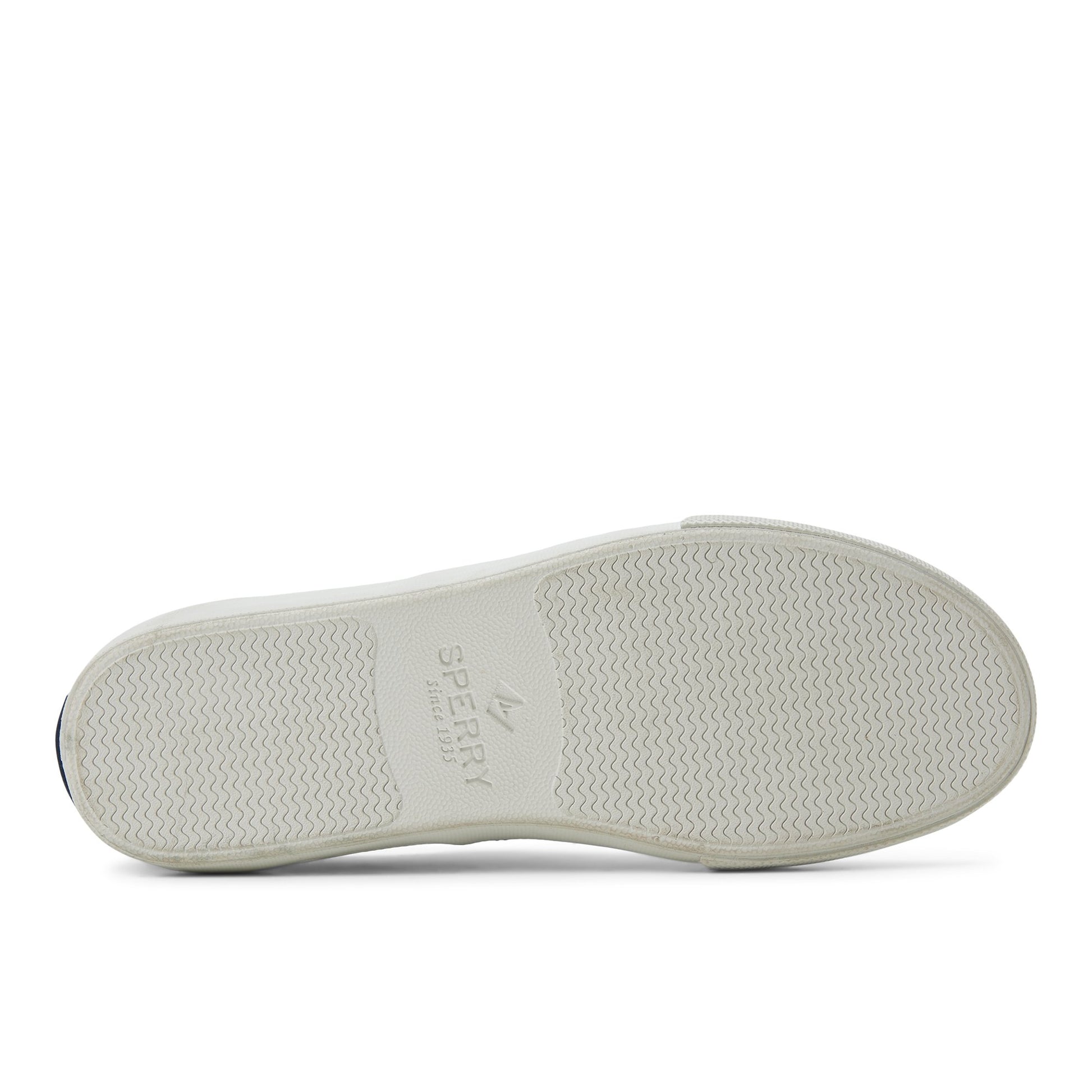 Close-up of the Navy Deckside CVO Sneakers Vulcanized Sneaker