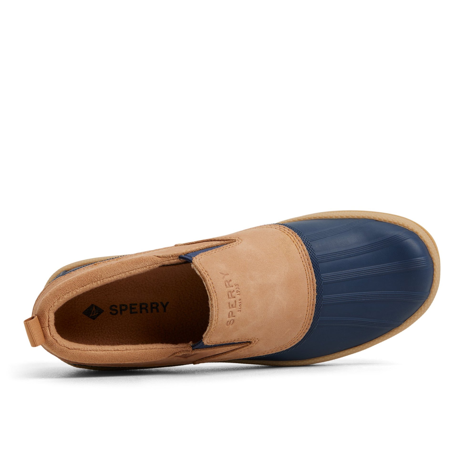 Top-down view of the Other Brown Coldbay Slip-on Duck Shoes Winter Duck Boots
