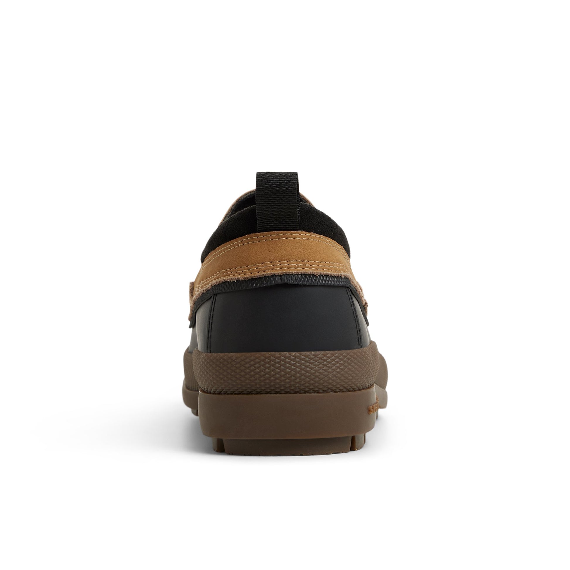 Three-quarter angle of Brown Coldbay Slip-on Duck Shoes Winter Duck Boots's front side