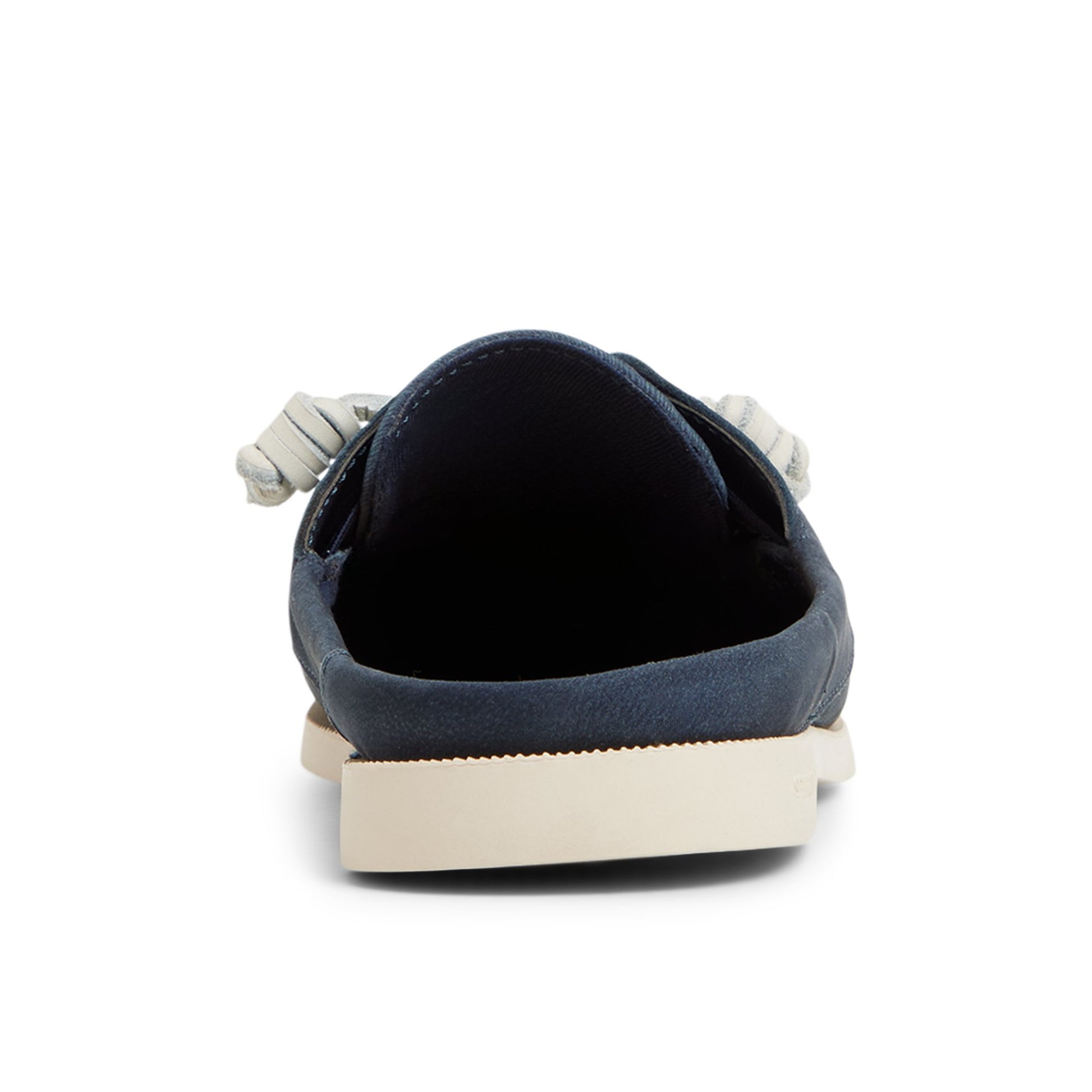 Three-quarter angle of Navy Authentic Original™ Mule Boat Shoe Mule's front side