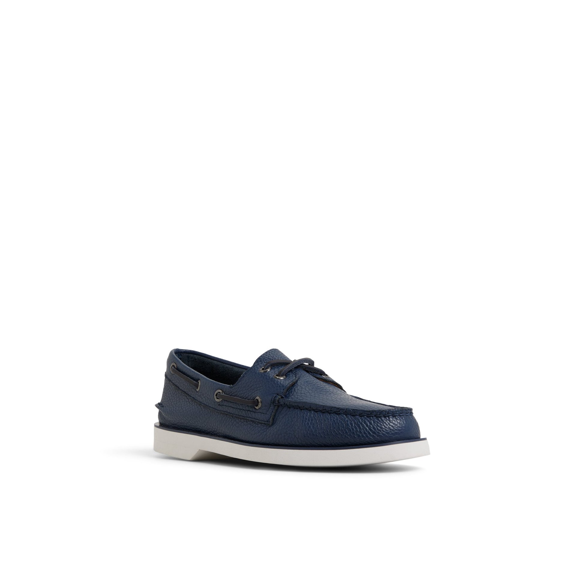 Side view of Navy Authentic Original™ 2-Eye Boat Shoe Boat Shoes