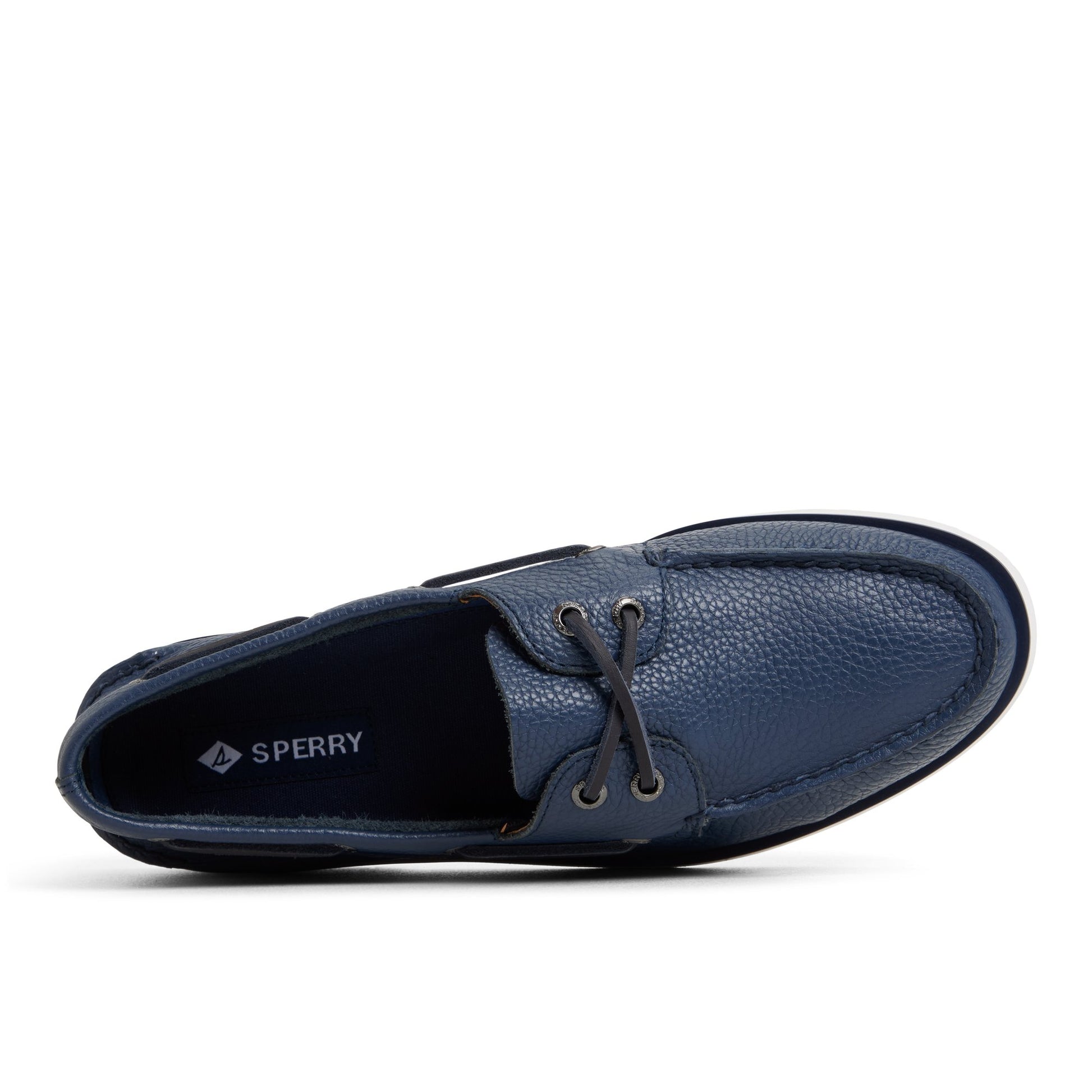 Top-down view of the Navy Authentic Original™ 2-Eye Boat Shoe Boat Shoes