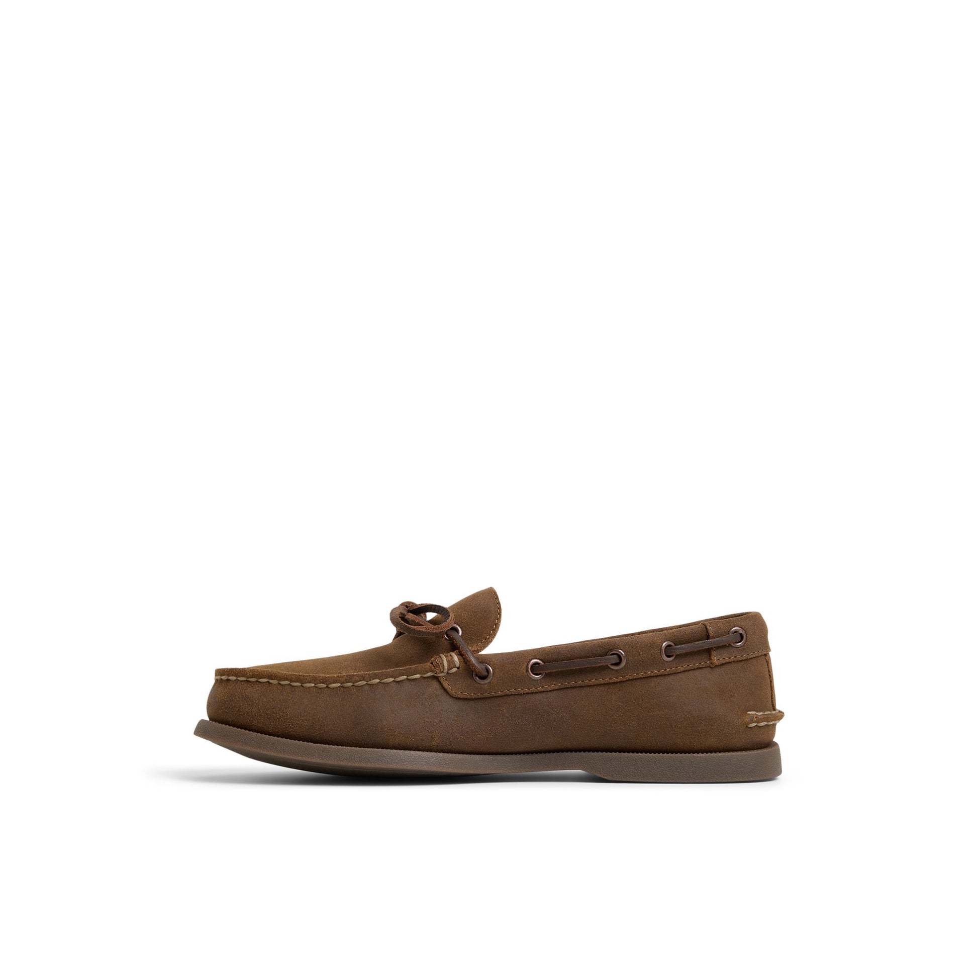Three-quarter angle of Tan Authentic Original™ 1-Eye Boat Shoe Boat Shoes's back side