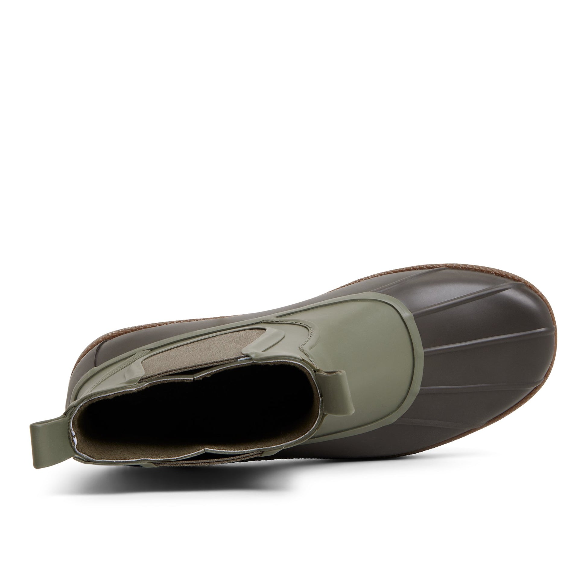Top-down view of the Olive Clifton Boot Chelsea Rain Boot