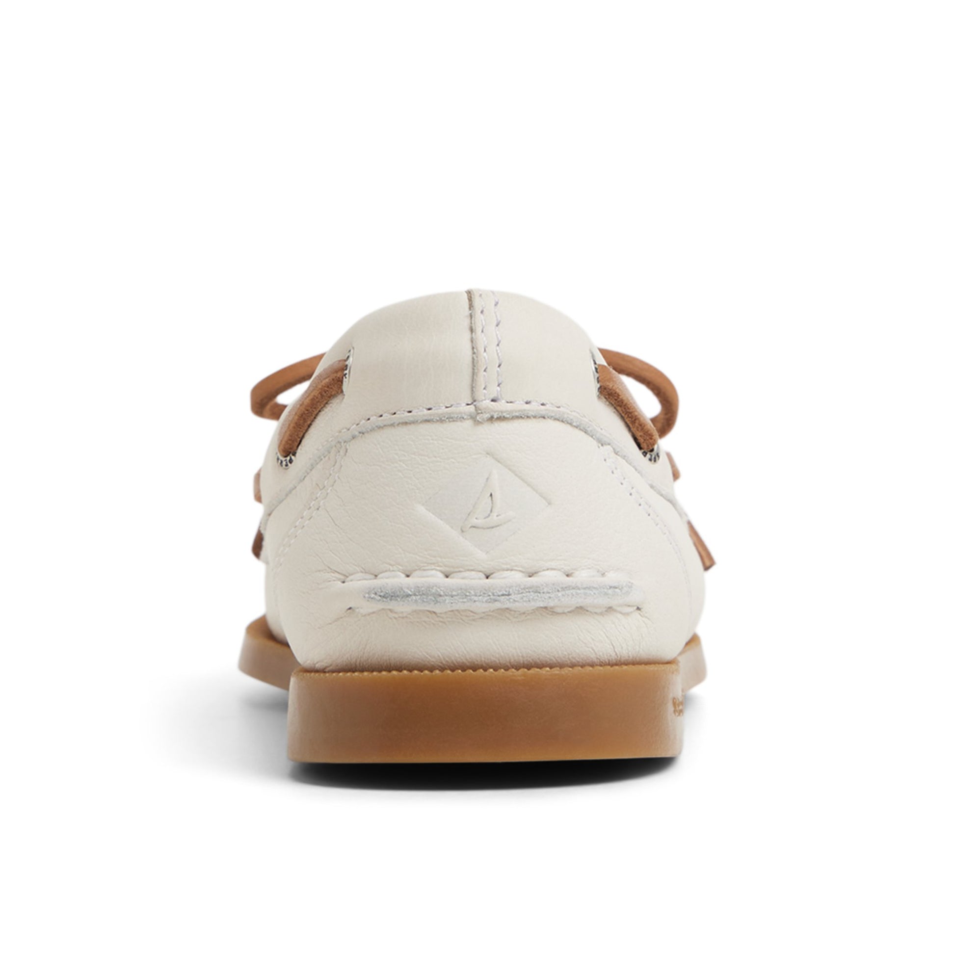 Three-quarter angle of Cream Authentic Original™ 1 Eye Boat Shoe Boat Shoes's front side