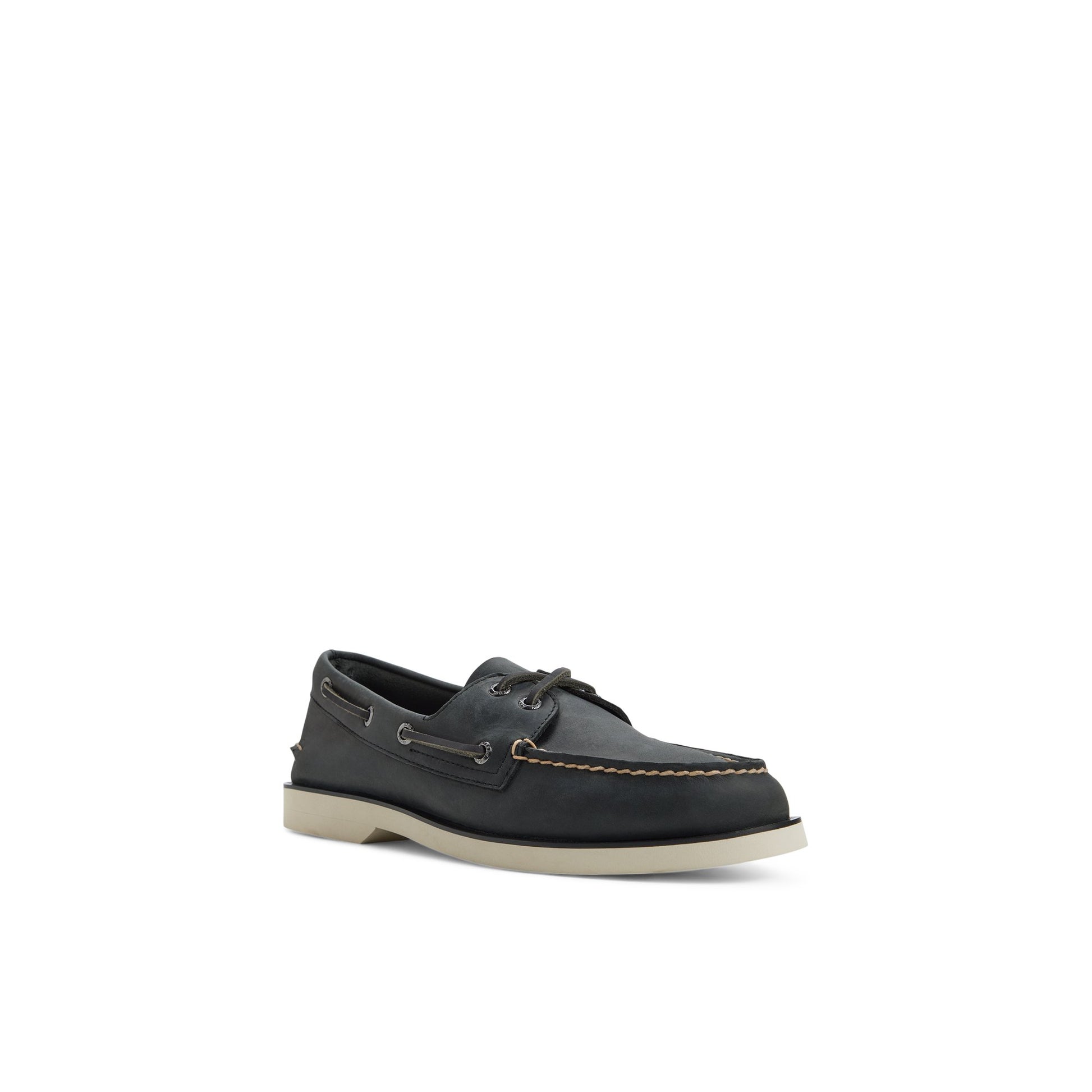 Side view of Dark Grey Authentic Original™ 2-Eye Boat Shoe Boat Shoes